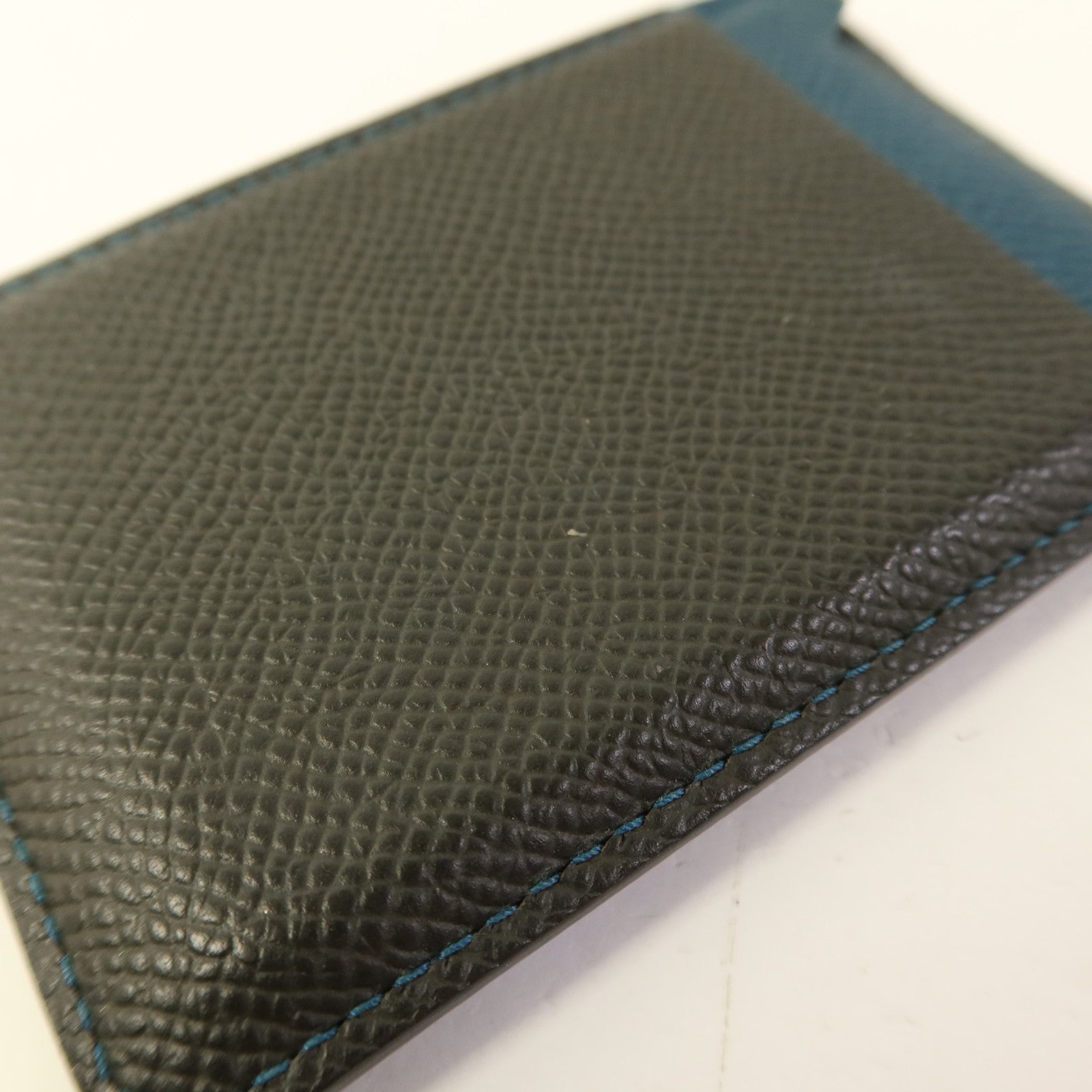 HERMES Epsom皮革Card Case卡片套Vert Cypres