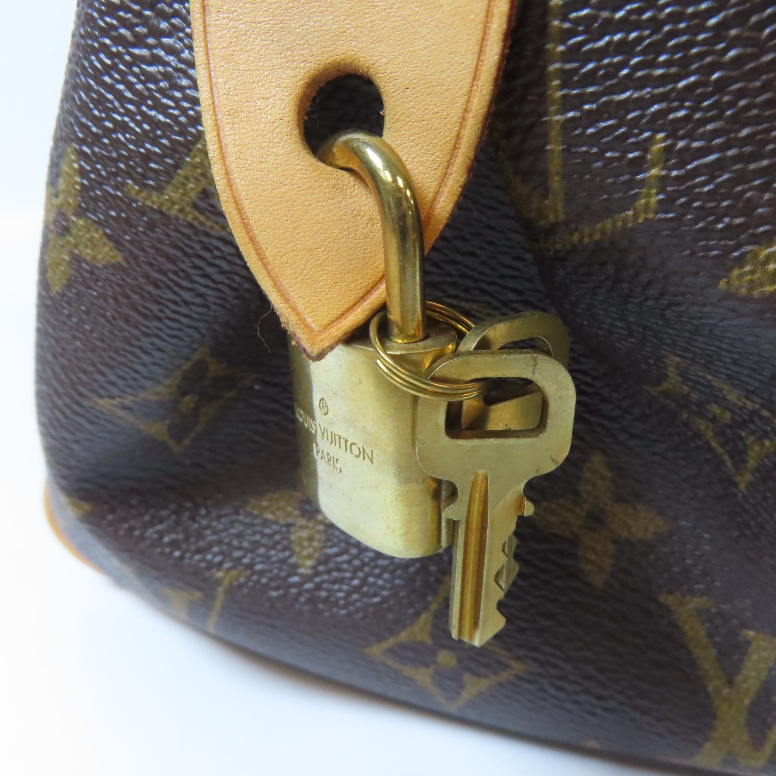 LOUIS VUITTON Monogram Montorgueil GM金扣肩背袋啡色