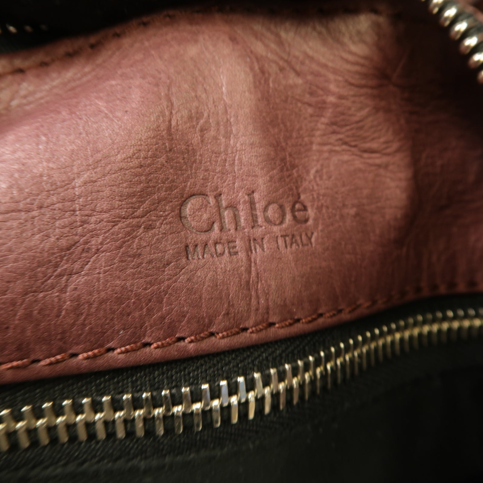 Chloe 【激減優惠】蛇皮皮革Shoulder Bag金扣肩背袋紅色