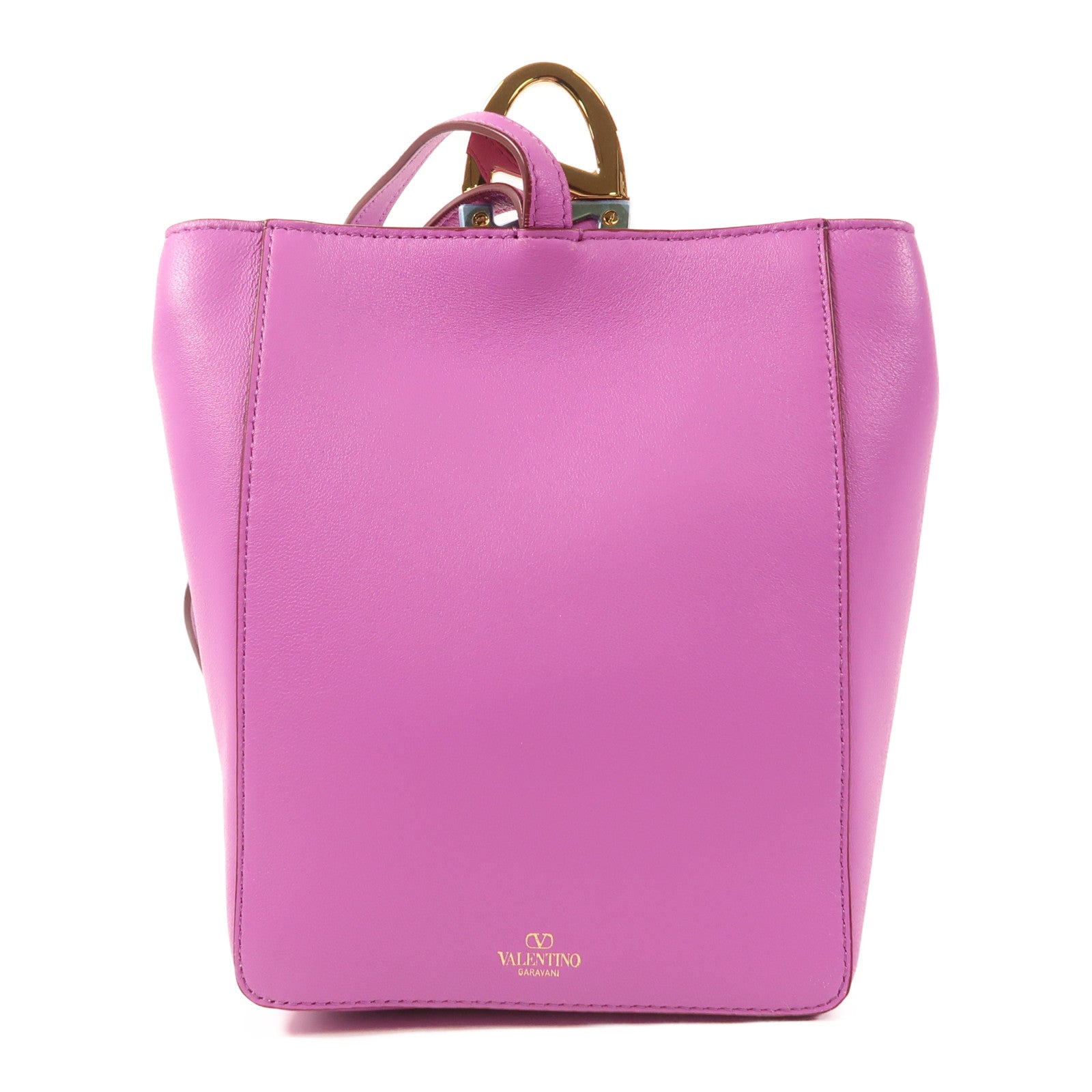 Valentino 【激減優惠】牛皮皮革Shoulder Bag金扣肩背袋