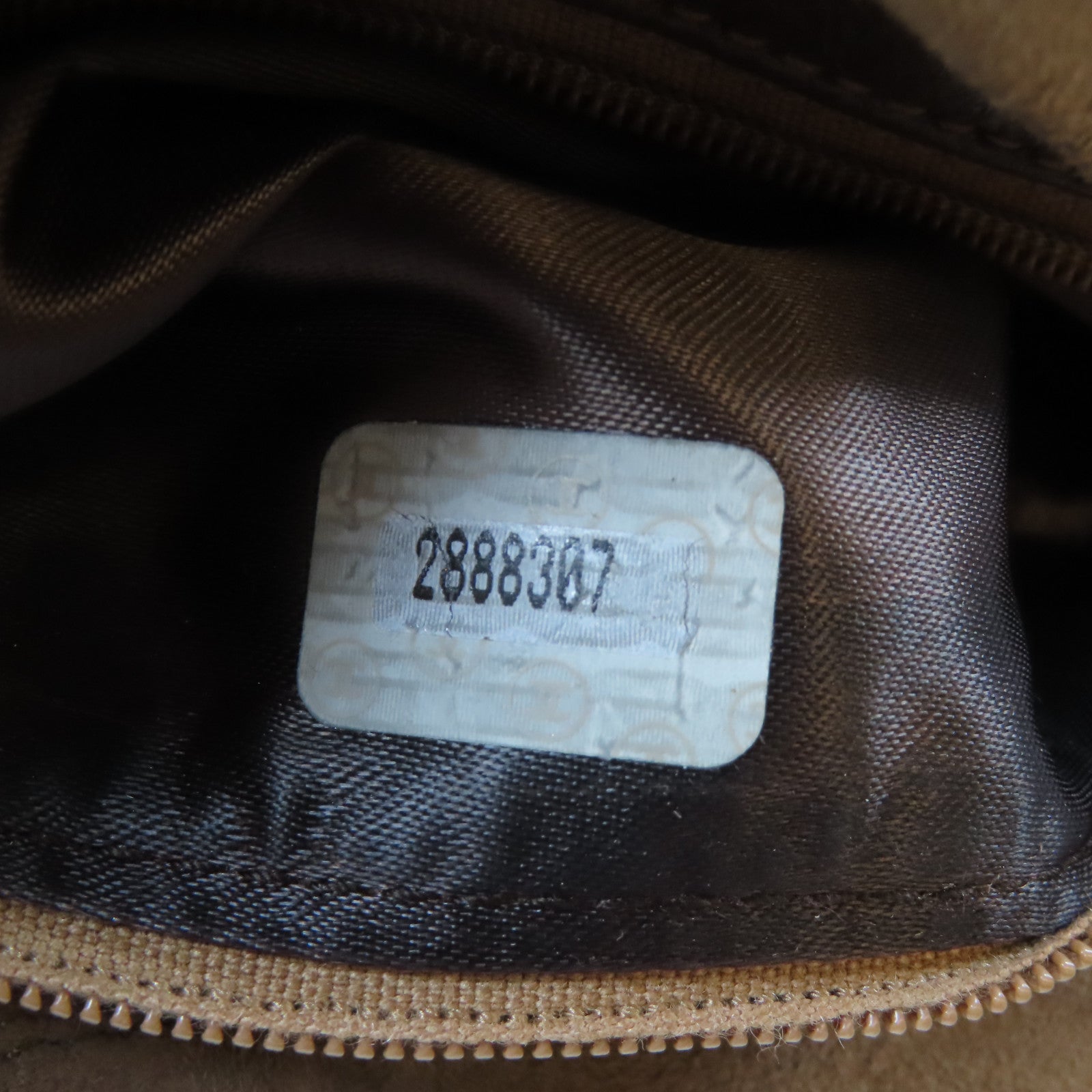 CHANEL 菱格絨布Chain Shoulder Bag金扣鏈帶肩背袋啡色