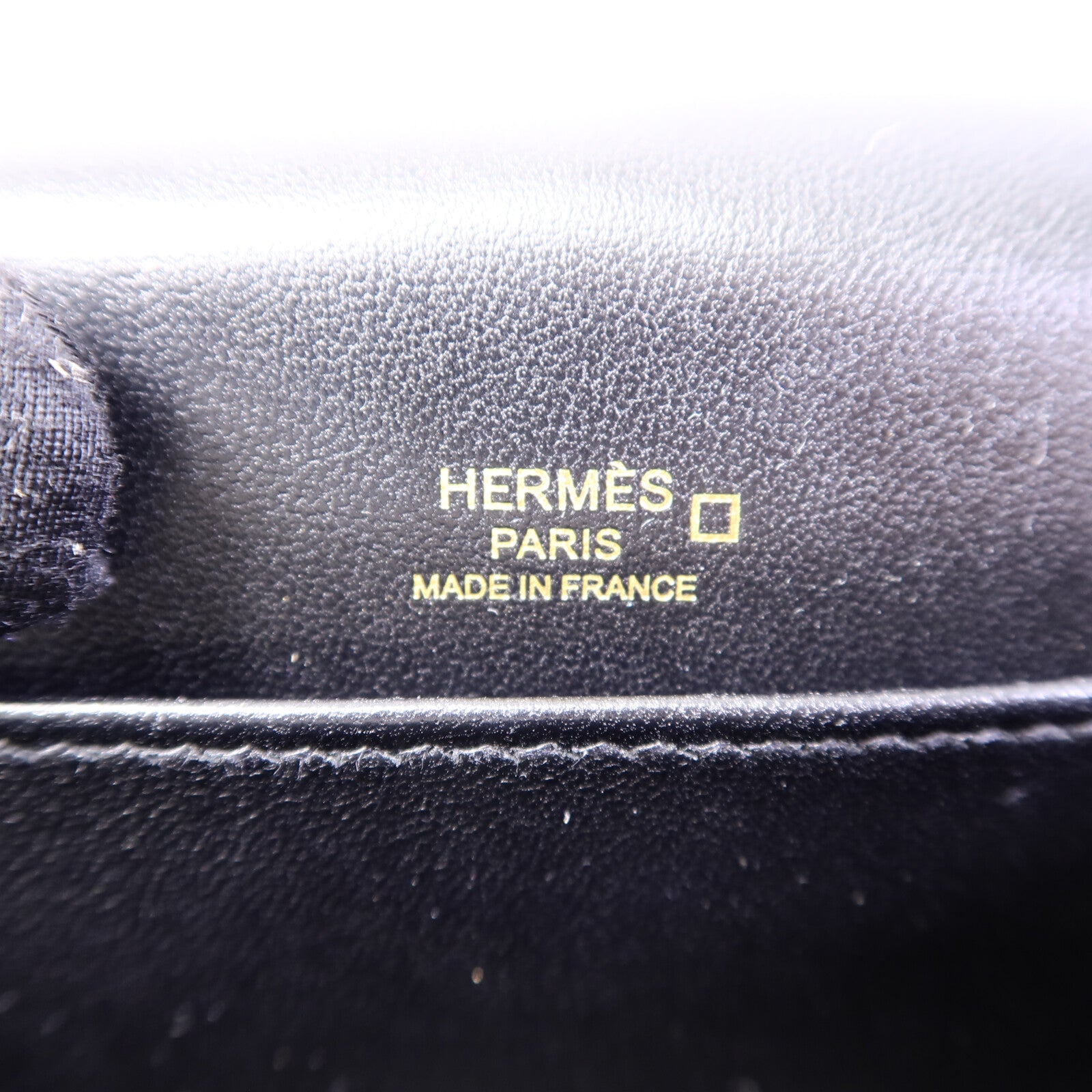 HERMES Croco Niloticus皮革Roulis Mini肩背袋Noir