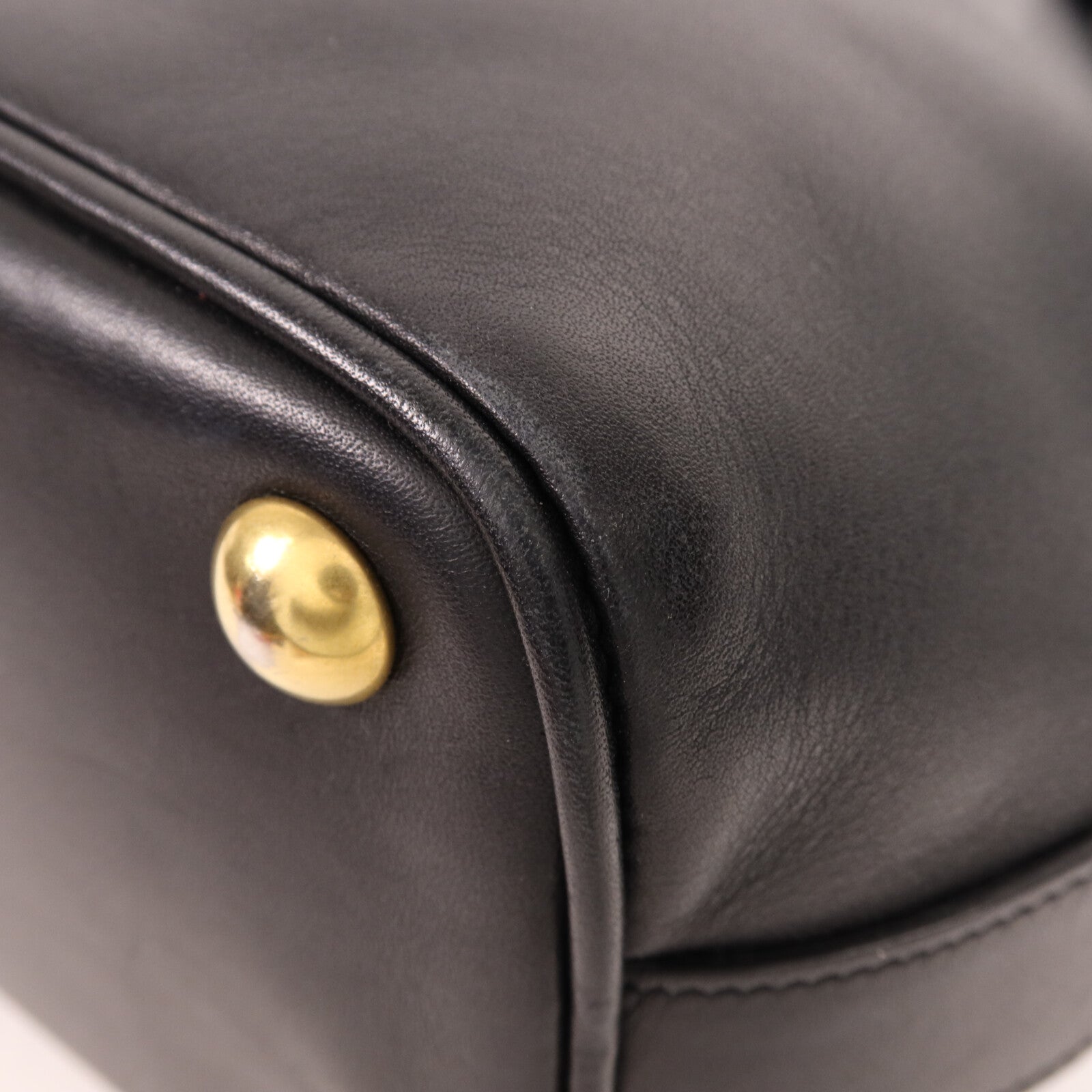 SAINT LAURENT 牛皮皮革Bucket Bag金扣手挽肩背兩用袋