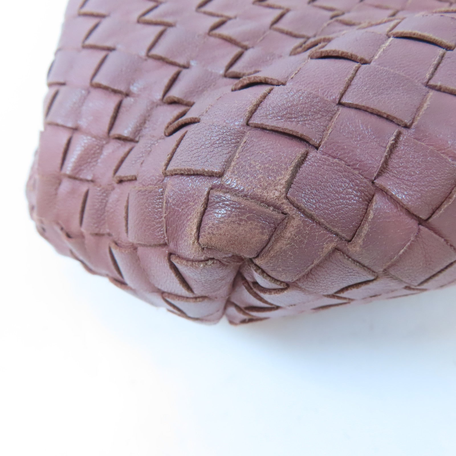 BOTTEGA VENETA 織紋牛皮皮革Shoulder Bag肩背袋粉紅色