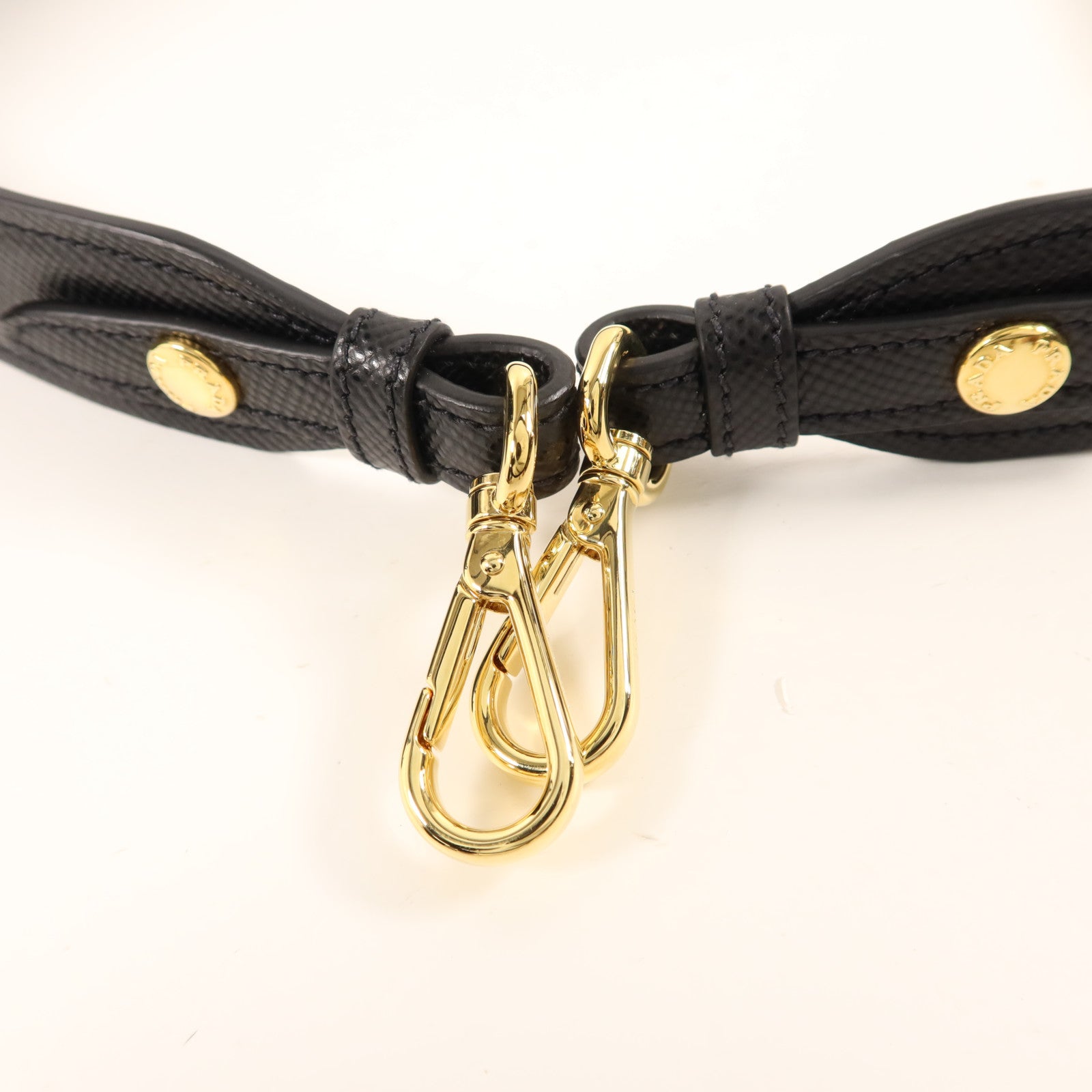 PRADA 牛皮皮革2 Way Shoulder金扣手挽肩背兩用袋