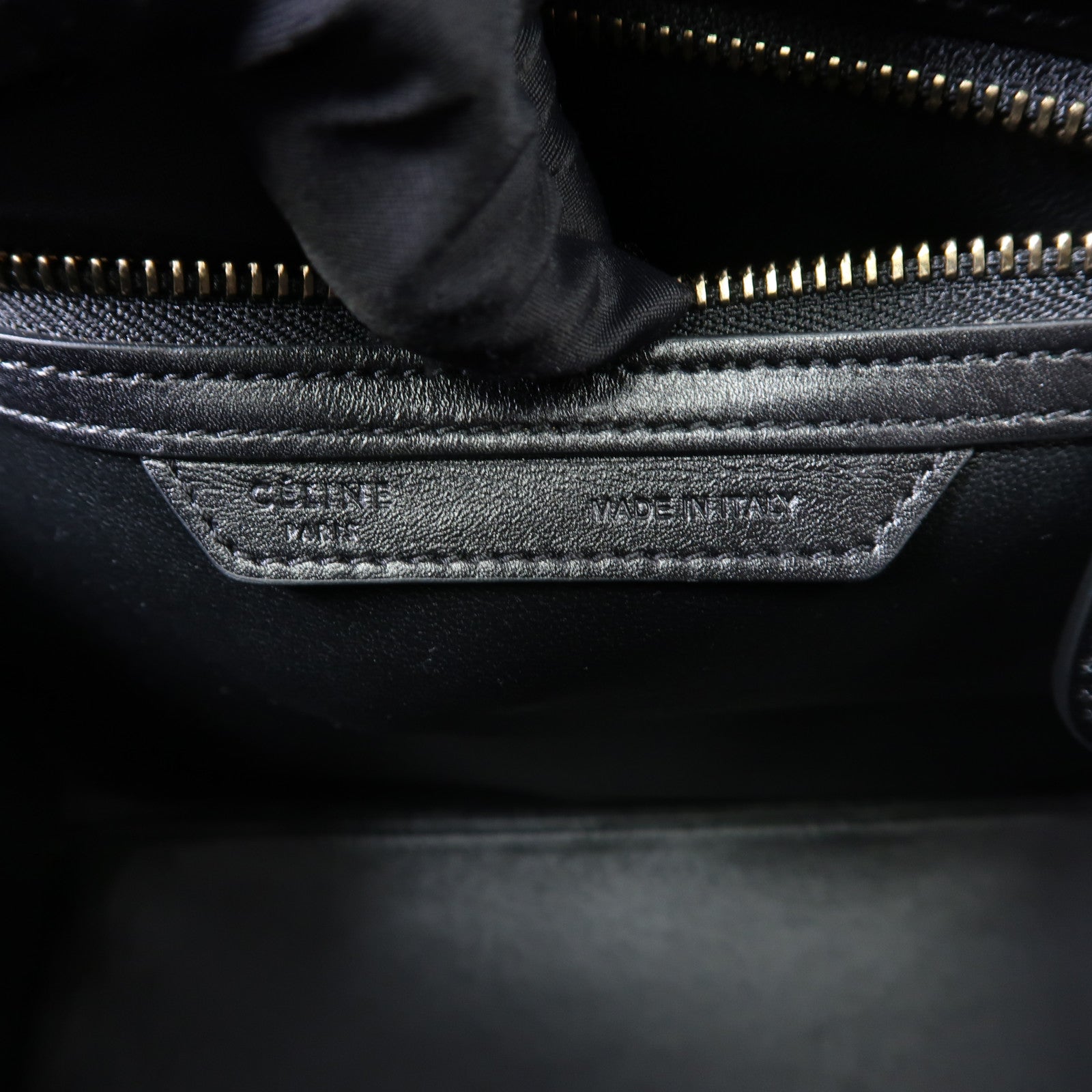 CELINE 牛皮皮革Micro Luggage金扣手挽袋