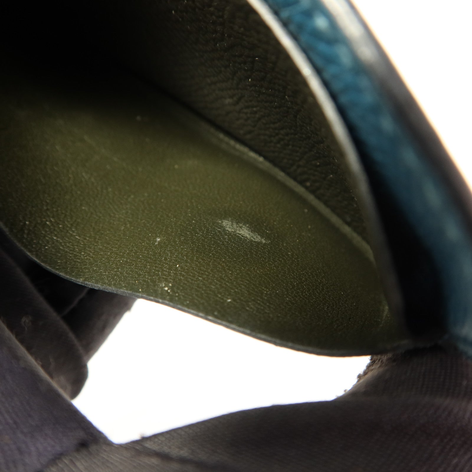 HERMES Epsom皮革Card Case卡片套Vert Cypres