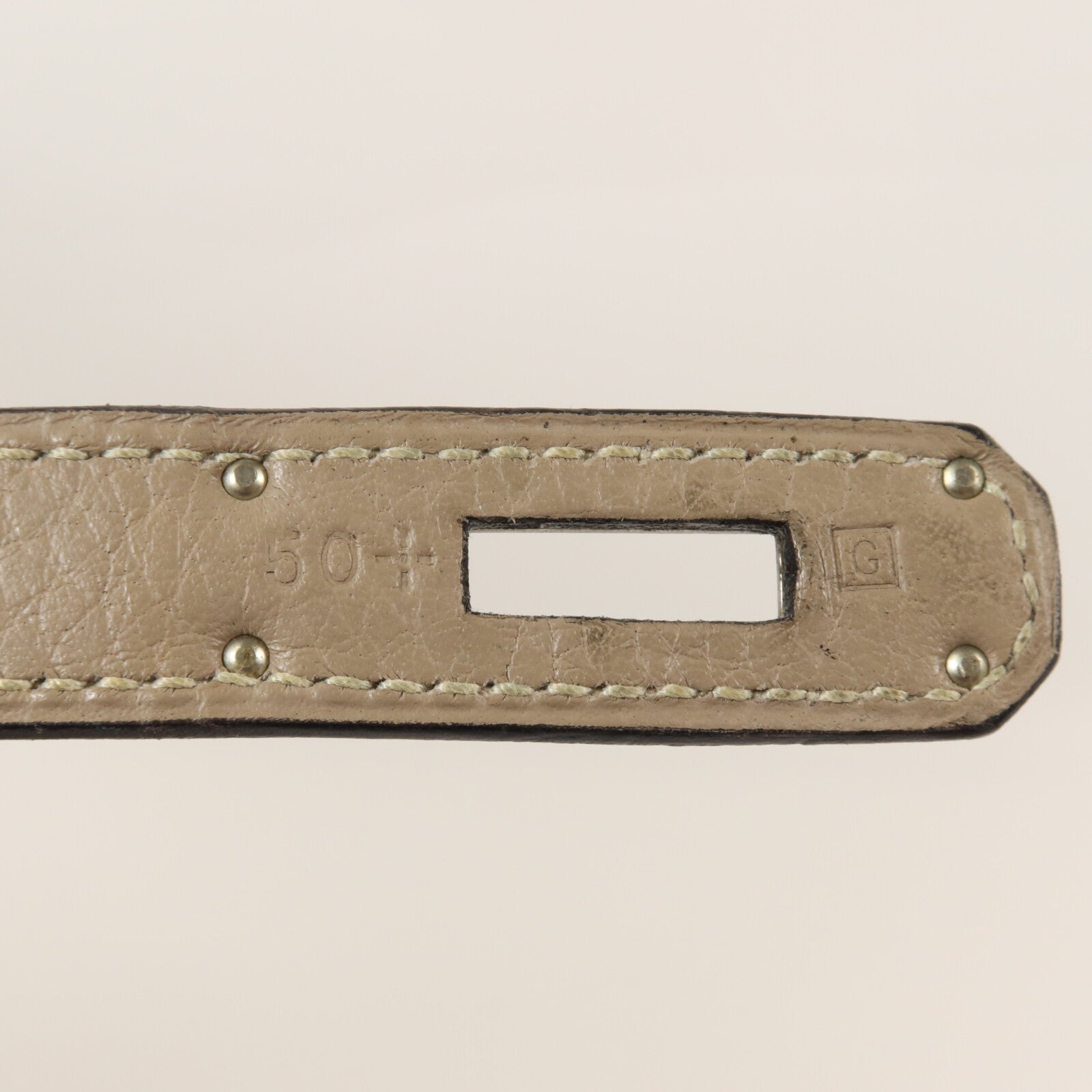 HERMES Clemence皮革Kelly 35手挽肩背兩用袋Gris Tourterelle