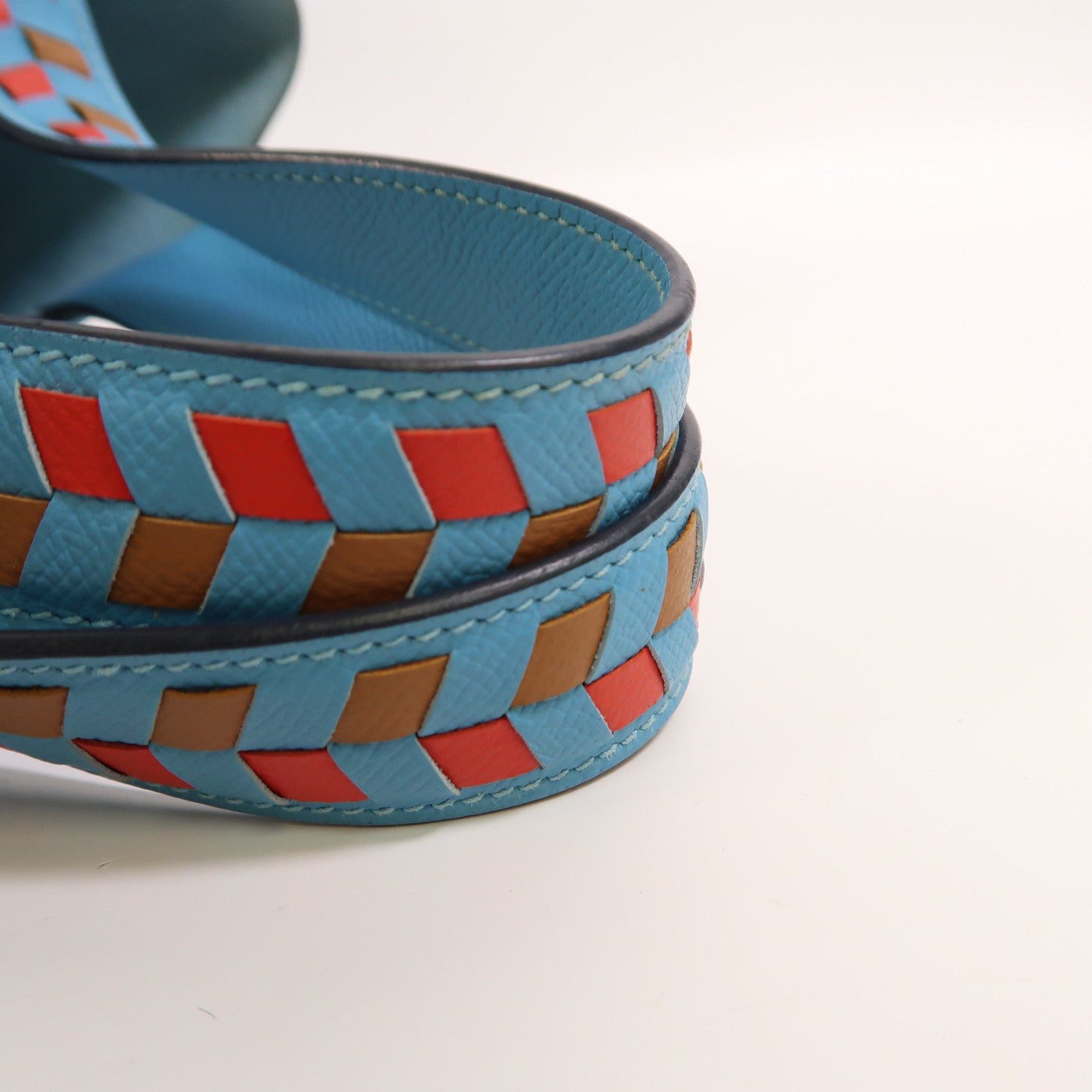 HERMES Epsom皮革Picotin MM銀扣手挽袋Bleu Du Nord