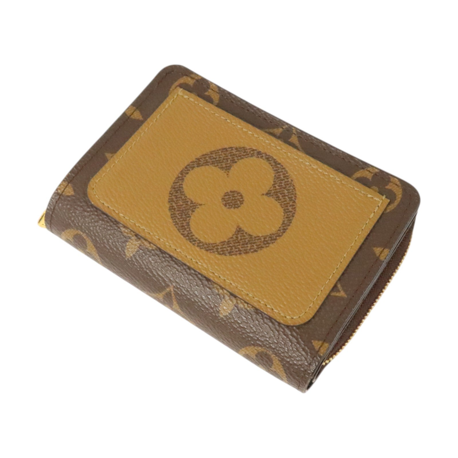 LOUIS VUITTON Monogram/Monogram Reverse Lou Wallet金扣錢包