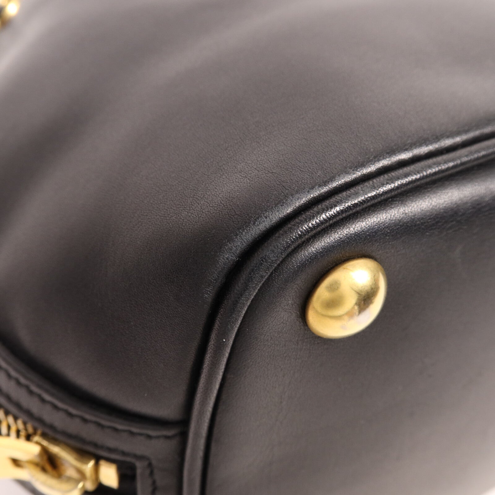 SAINT LAURENT 牛皮皮革Bucket Bag金扣手挽肩背兩用袋