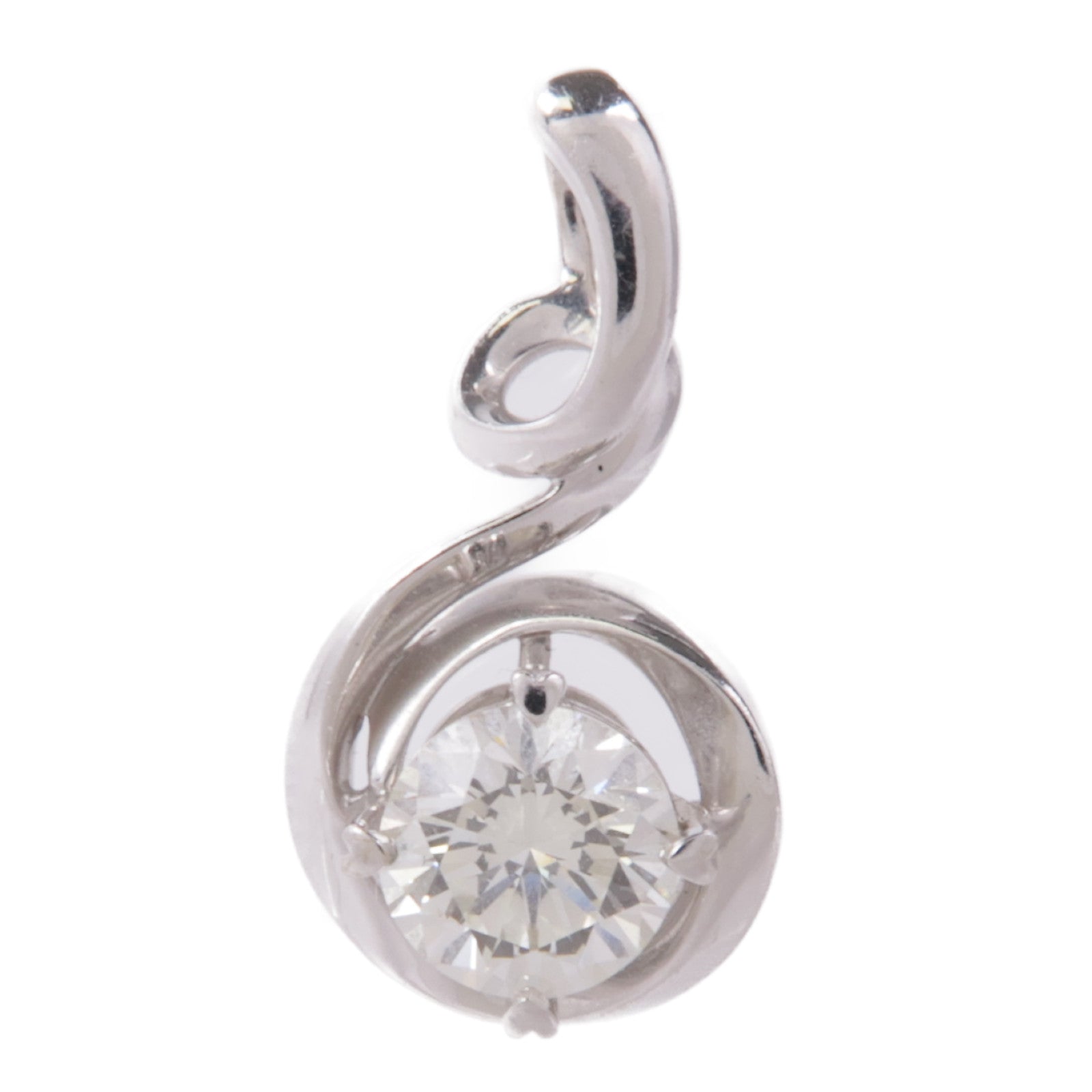 JEWELRY 18K白金Diamond Pendant Top鑽石吊墜