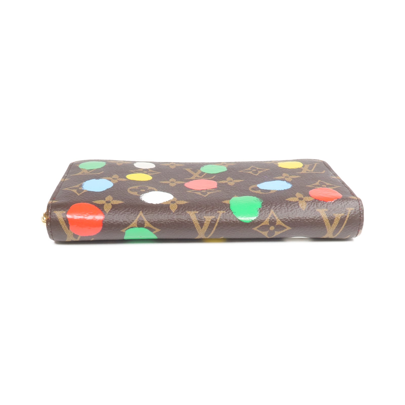 LOUIS VUITTON 【激減優惠】Monogram LV x Yayoi Kusama Zippy Wallet金扣長錢包