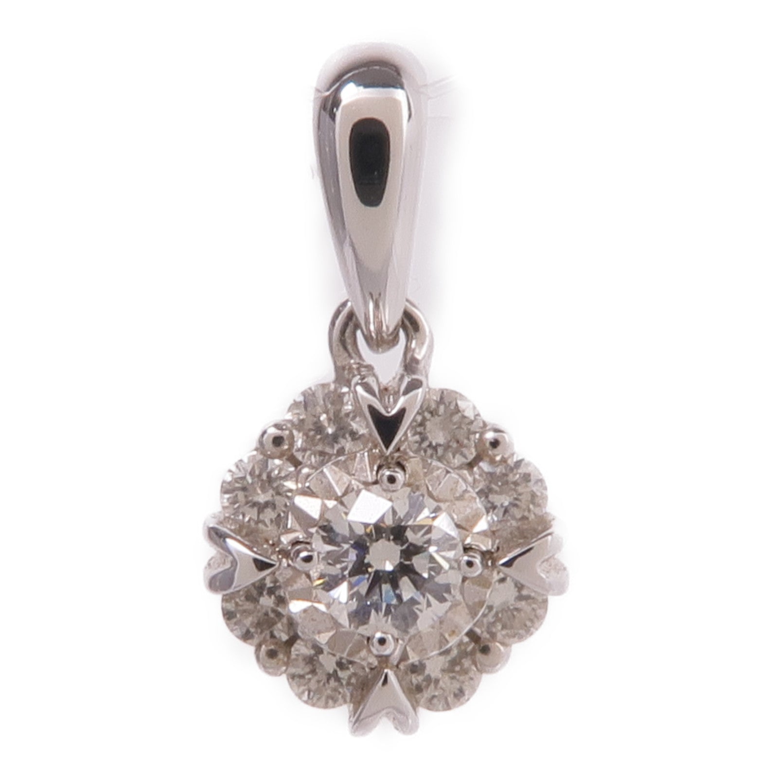 JEWELRY 18K白金Diamond Pendant Top鑽石吊墜