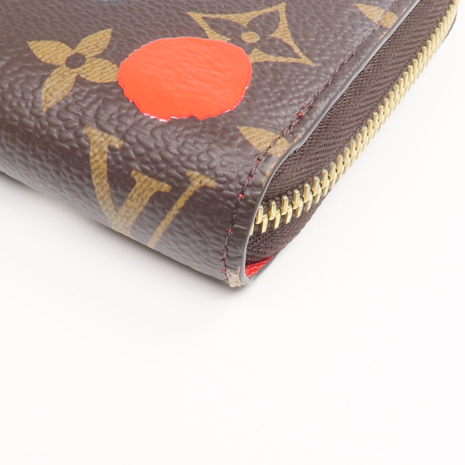 LOUIS VUITTON 【激減優惠】Monogram LV x Yayoi Kusama Zippy Wallet金扣長錢包