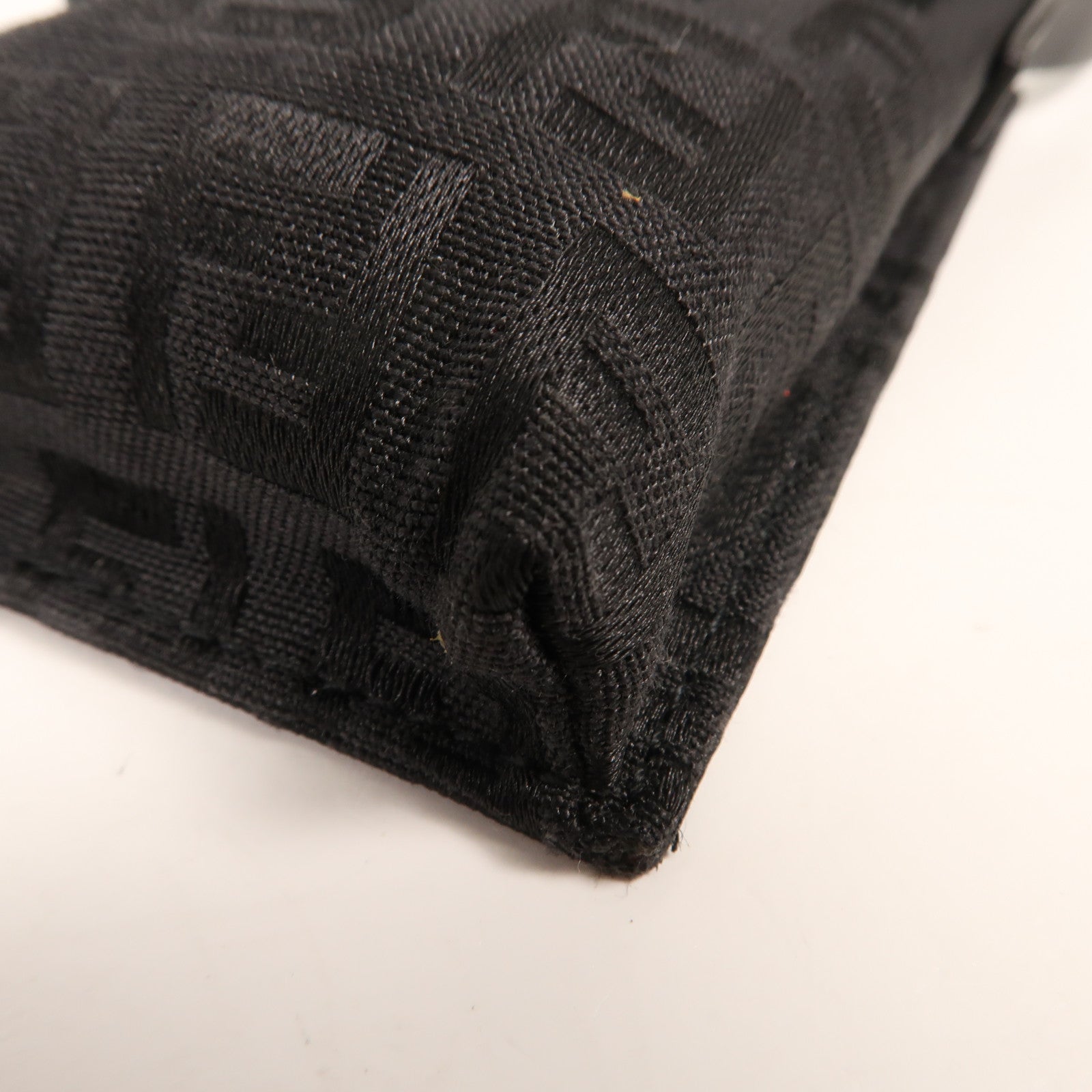 FENDI 帆布Zucchino Mini Handbag銀扣手挽袋