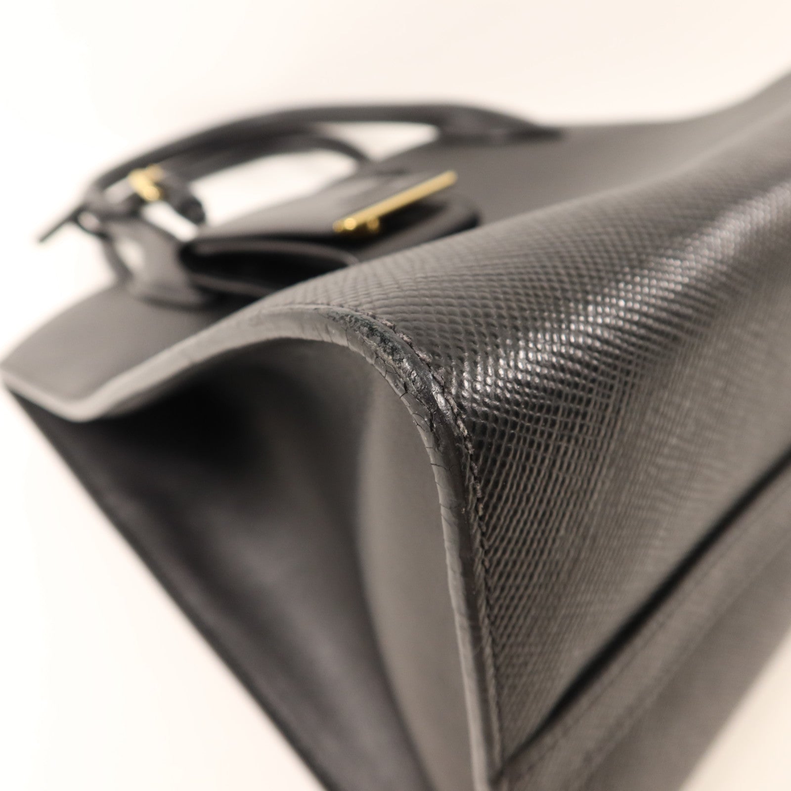 PRADA 牛皮皮革2 Way Shoulder金扣手挽肩背兩用袋