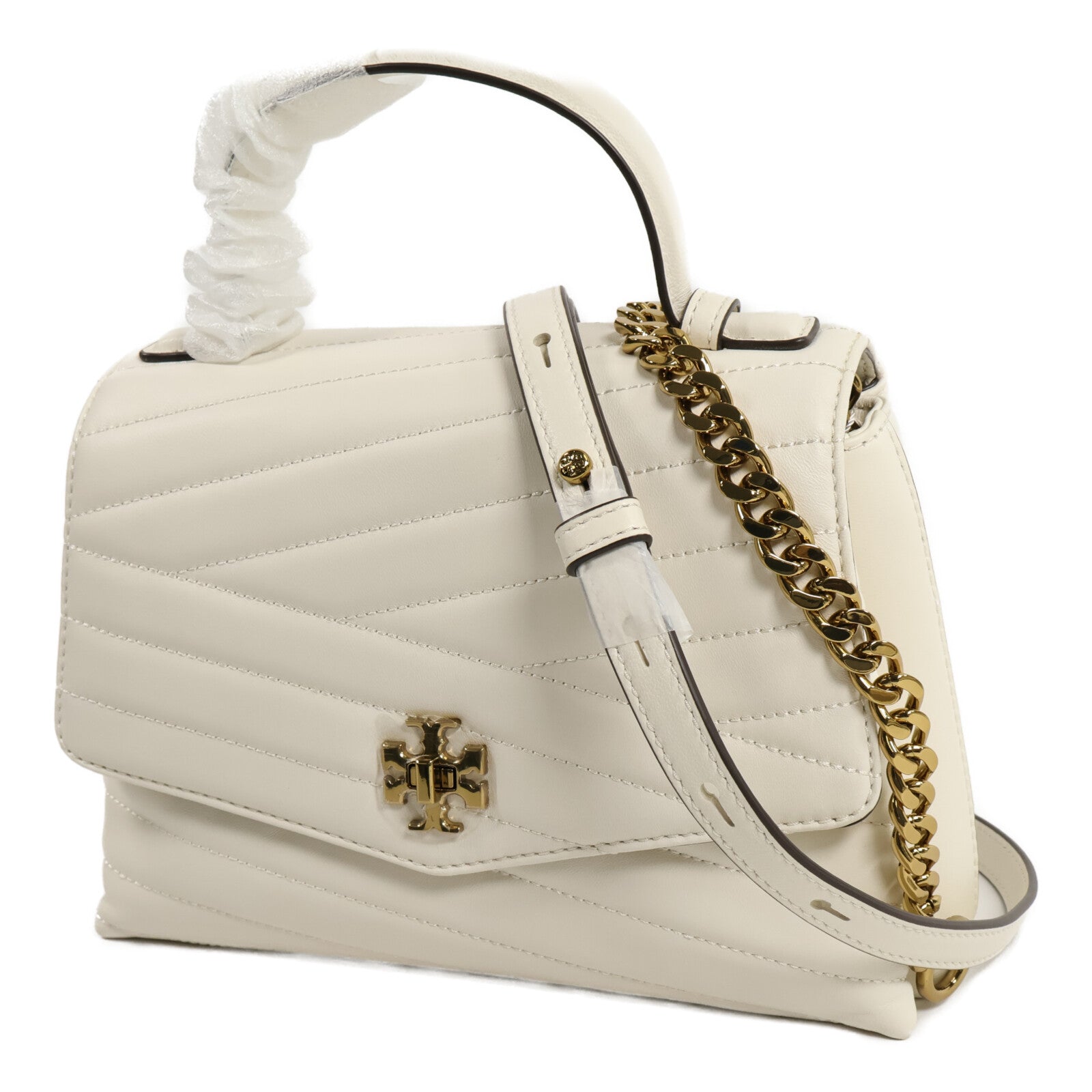 Tory Burch 牛皮皮革Kira Chevron Top Handle手挽肩背兩用袋