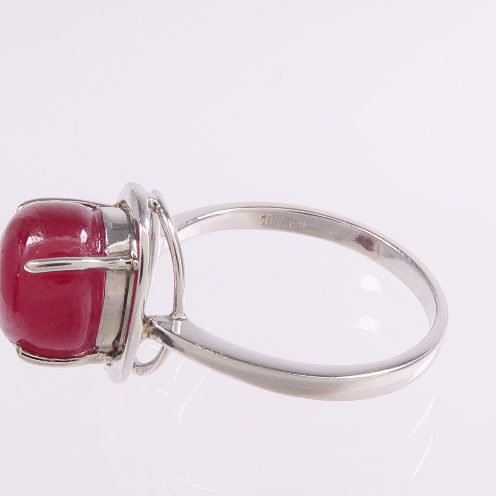 JEWELRY 18K白金Color Stone Ring彩色寶石戒指US#7