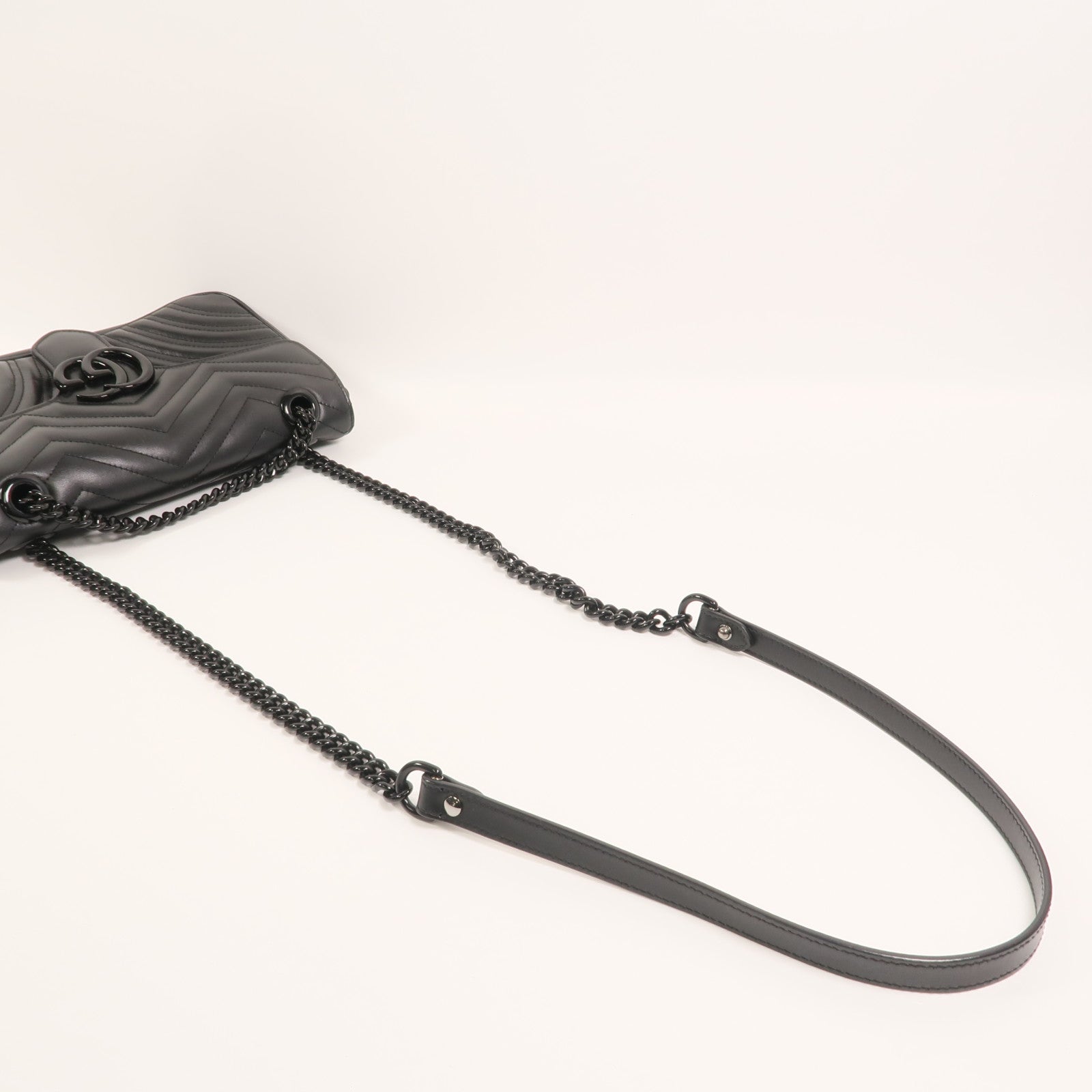GUCCI 牛皮皮革GG Marmont Shoulder Bag鏈帶肩背袋