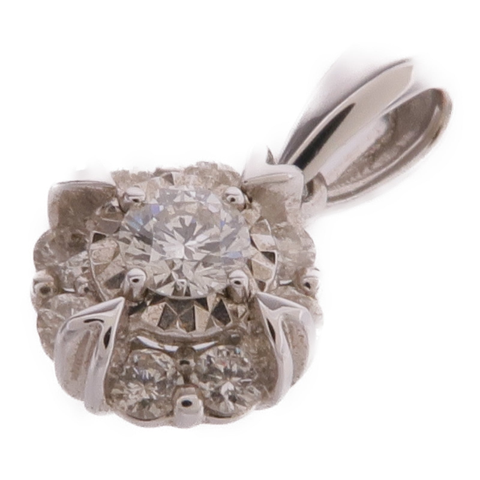 JEWELRY 18K白金Diamond Pendant Top鑽石吊墜