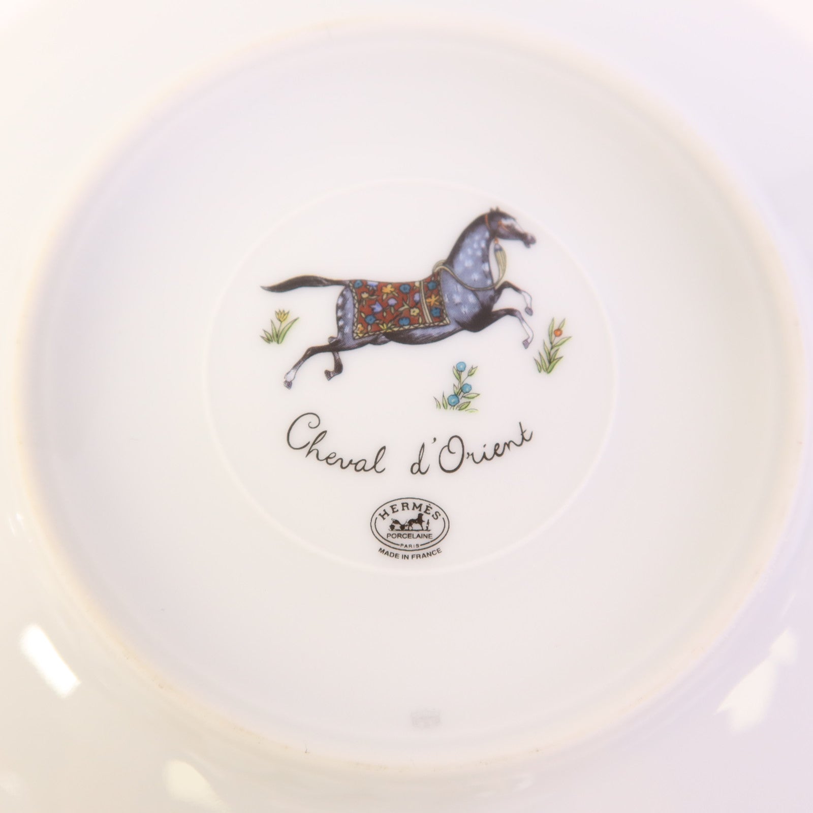 HERMES Cheval d’Orient tea cup and saucer