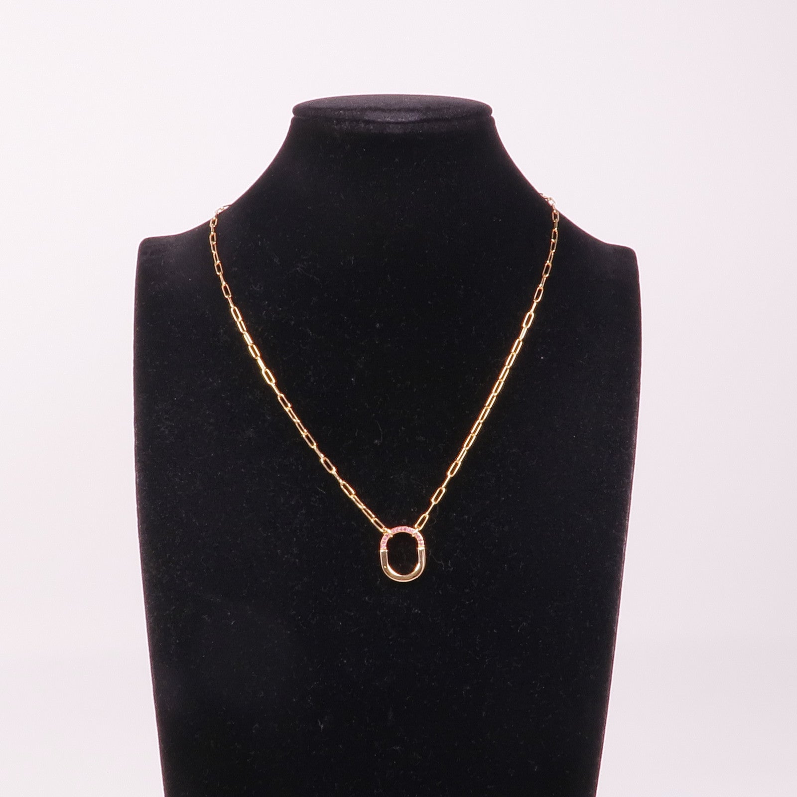 TIFFANY＆CO 18K玫瑰金Lock Small Pendant項鍊