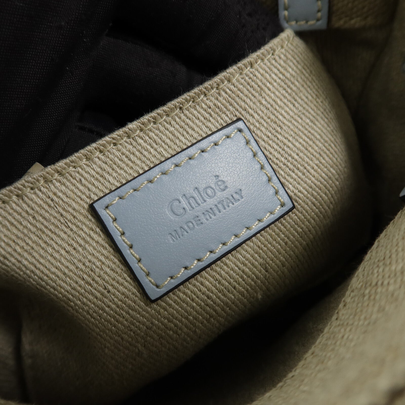 Chloe 帆布Mini Woody手挽肩背兩用袋