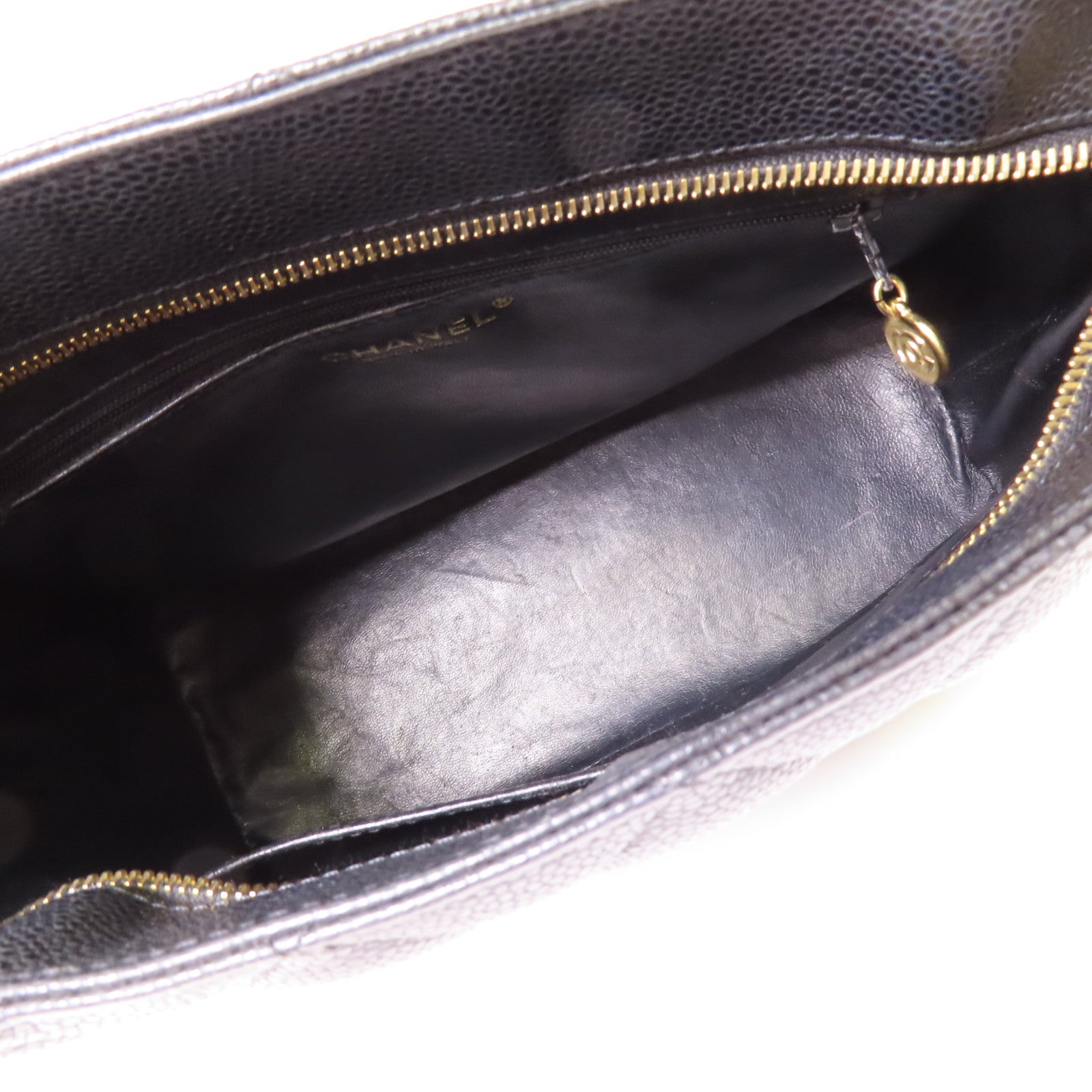 CHANEL 牛皮皮革Medallion Tote Bag金扣手挽袋