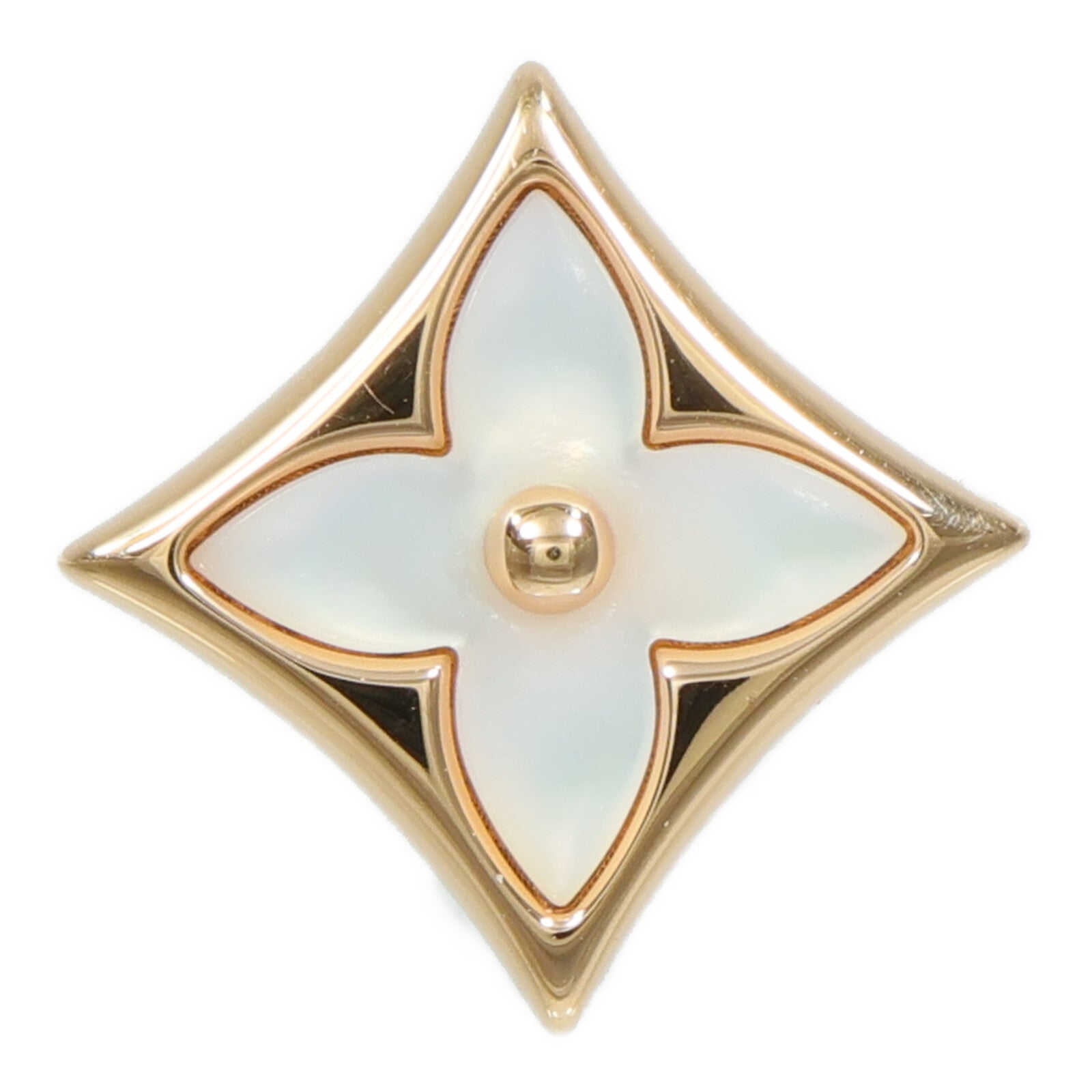 LOUIS VUITTON 18K玫瑰金Color Blossom Star Ear Stud耳環