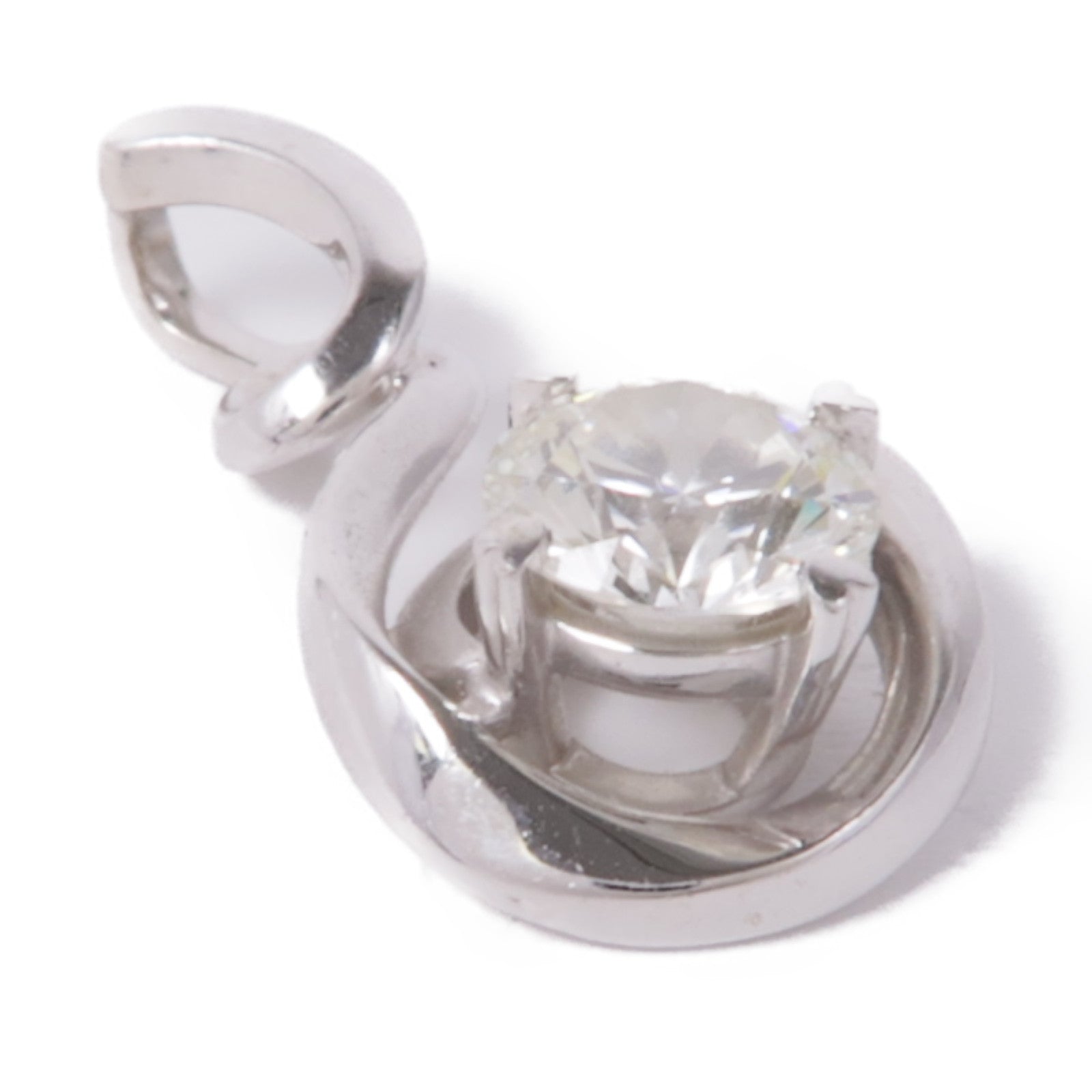JEWELRY 18K白金Diamond Pendant Top鑽石吊墜