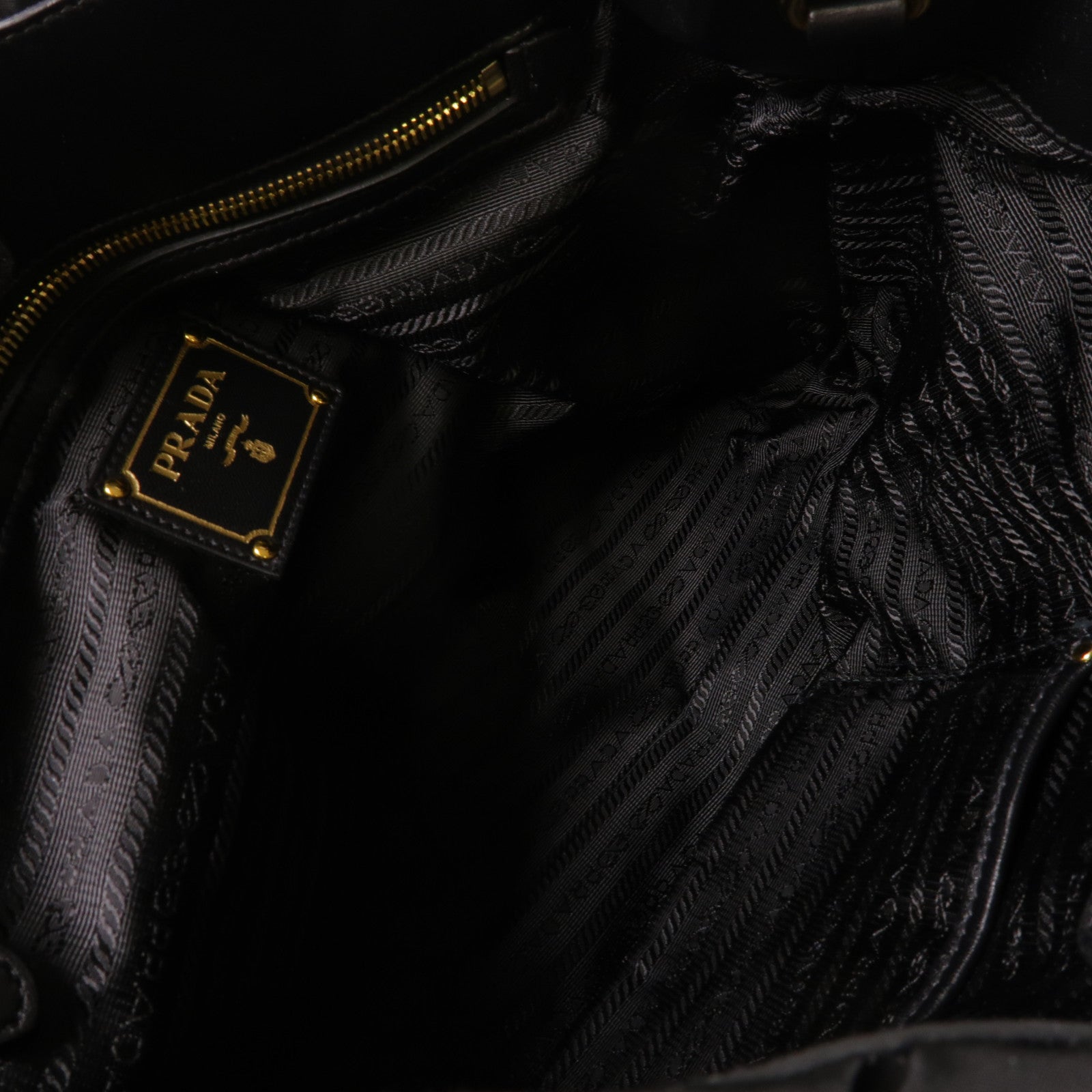 PRADA 尼龍Tessuto Gaufre 金扣手挽肩背袋兩用袋