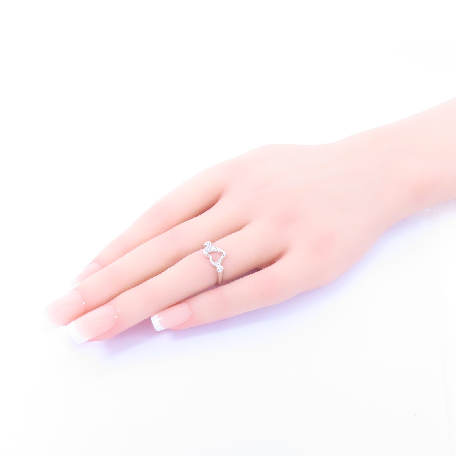 TIFFANY＆CO 【激減優惠】PT950鉑金Open Heart Ring戒指US#3.5