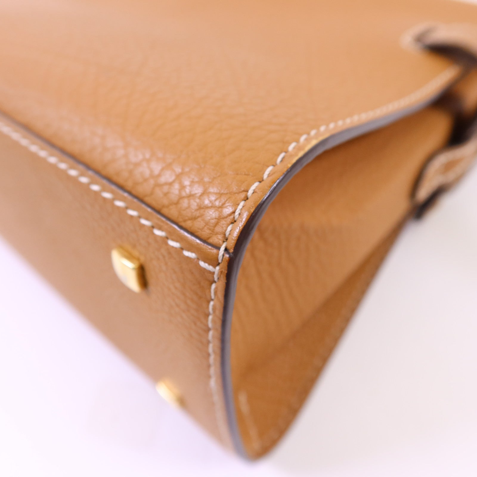 Delvaux 牛皮皮革Tempete PM金扣手挽肩背兩用袋