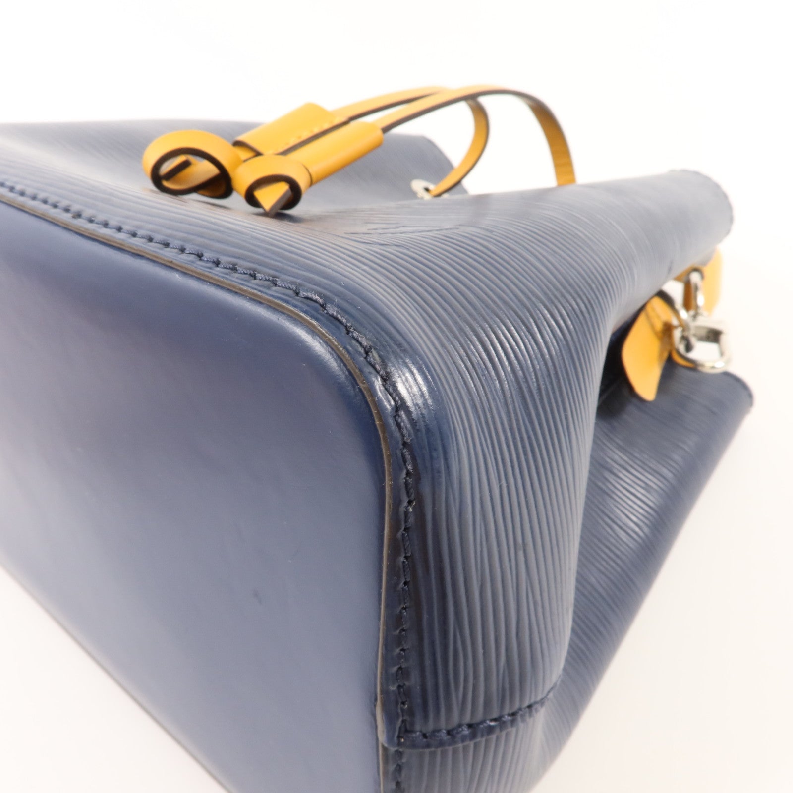 LOUIS VUITTON Epi Neo Noe BB銀扣手挽肩背兩用袋深藍色