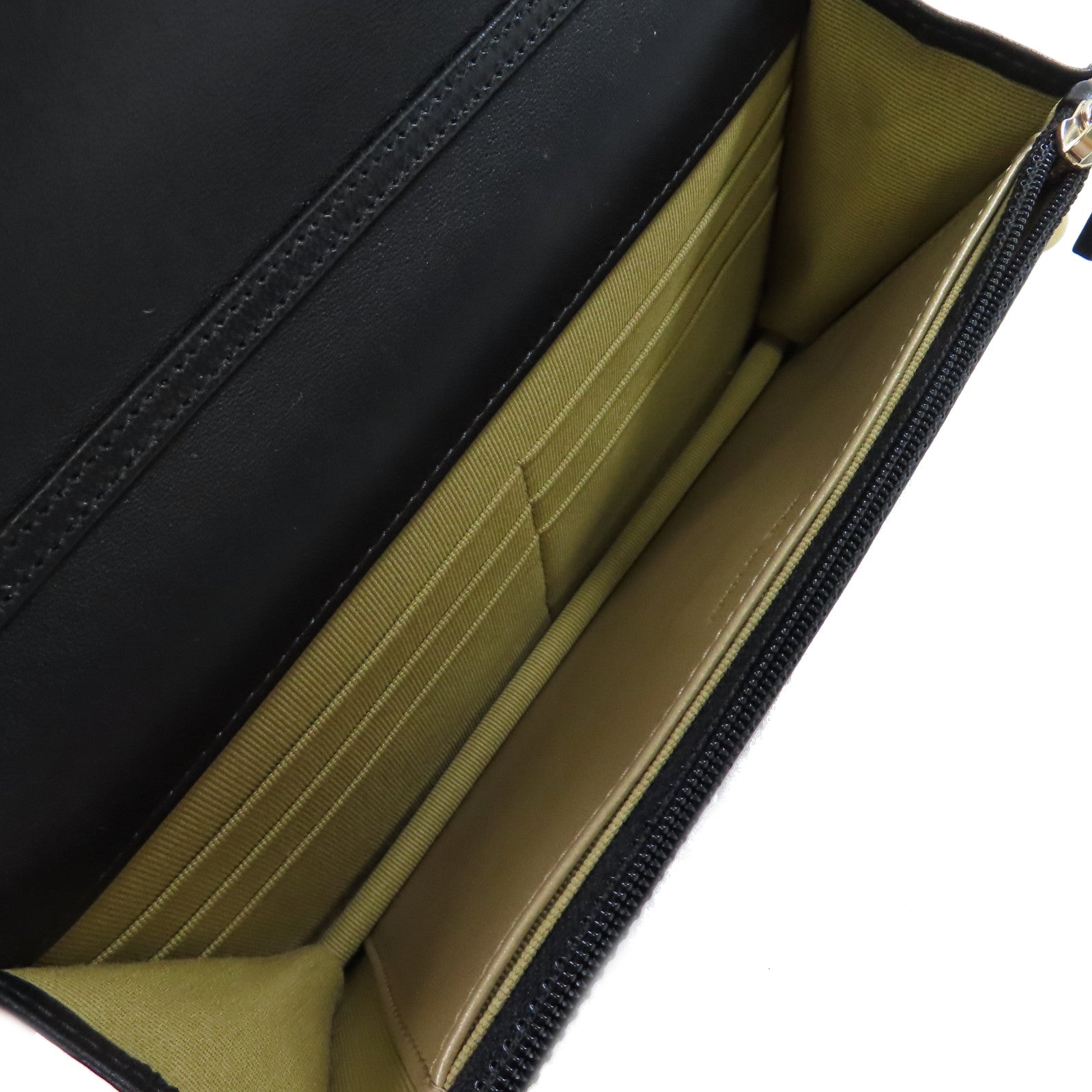 CHANEL 菱格羊皮皮革WOC Wallet On Chain Shoulder Bag金扣鏈帶肩背袋黑色