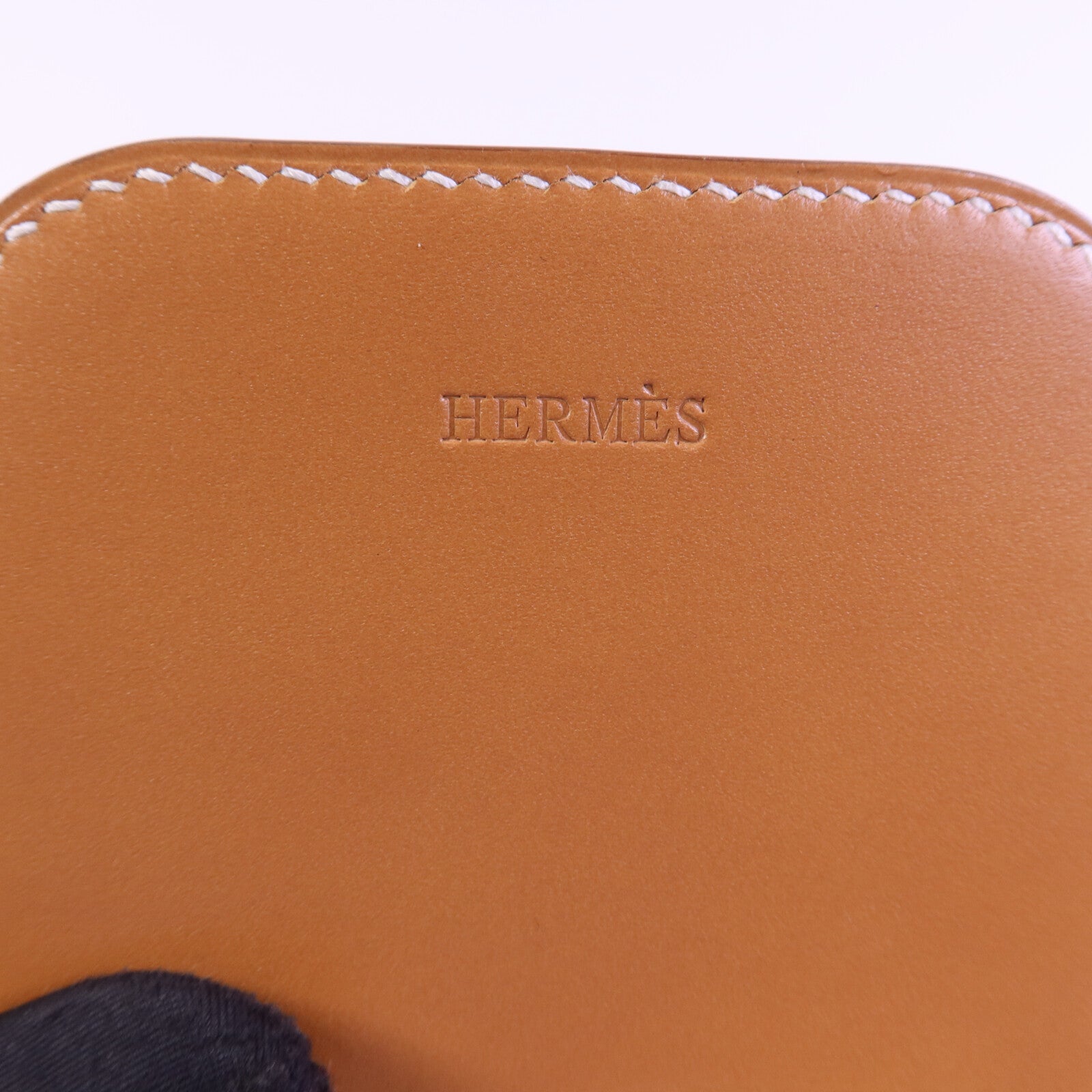 HERMES Swift/Clemence皮革Villevoit 35銀扣手拿包