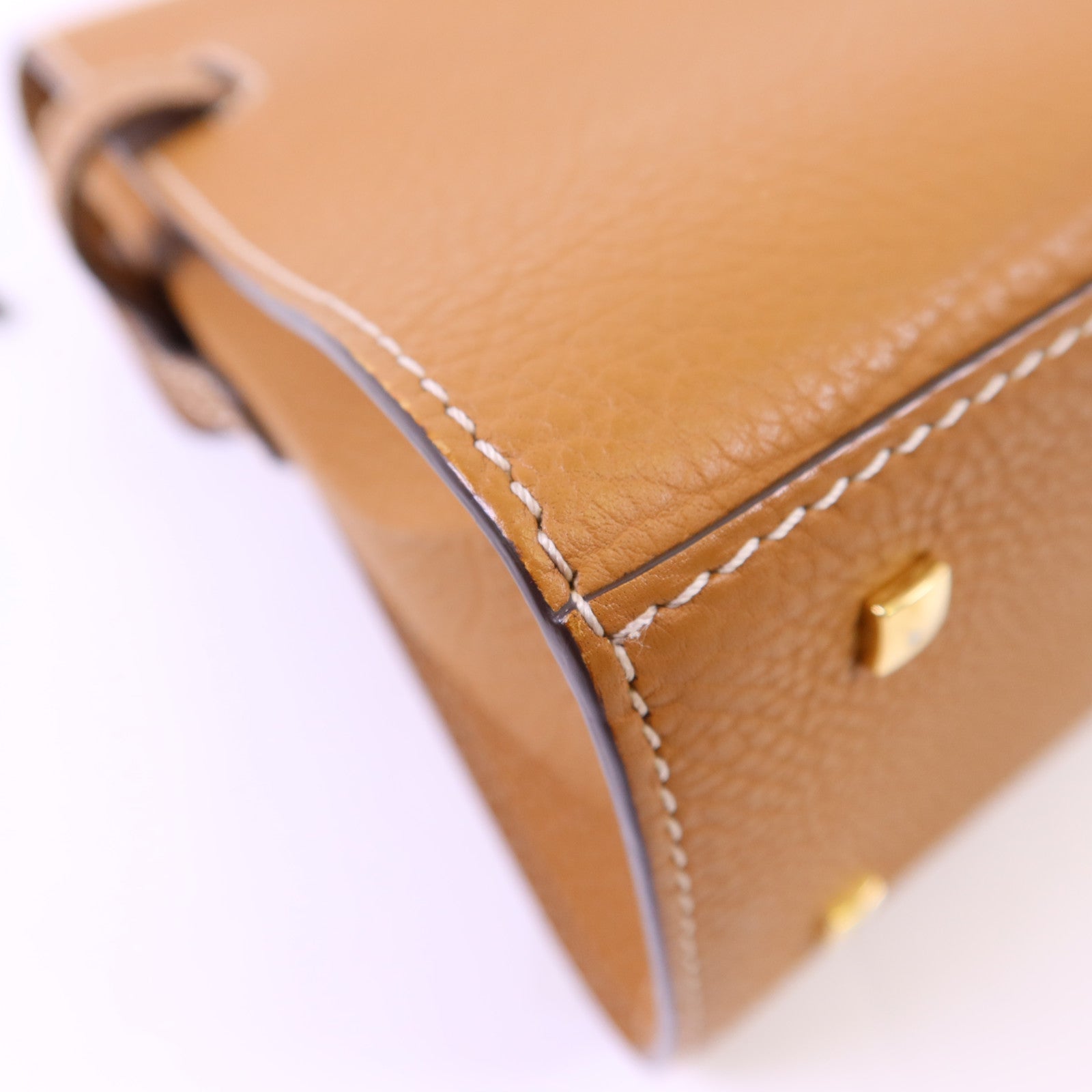 Delvaux 牛皮皮革Tempete PM金扣手挽肩背兩用袋