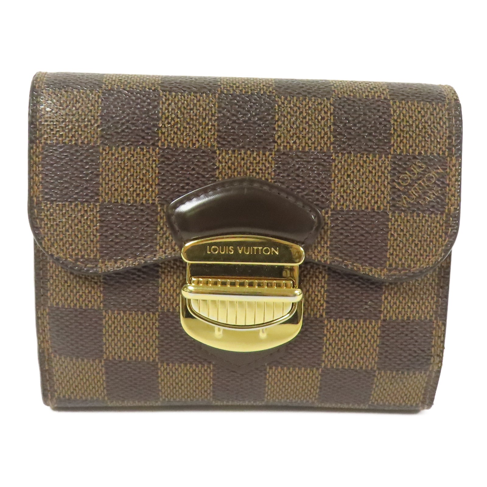 LOUIS VUITTON Damier Joey Wallet金扣錢包
