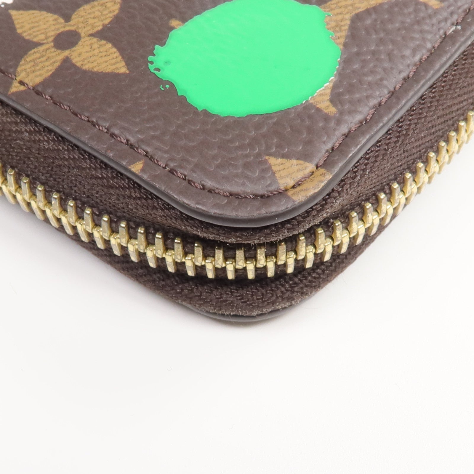 LOUIS VUITTON 【激減優惠】Monogram LV x Yayoi Kusama Zippy Wallet金扣長錢包