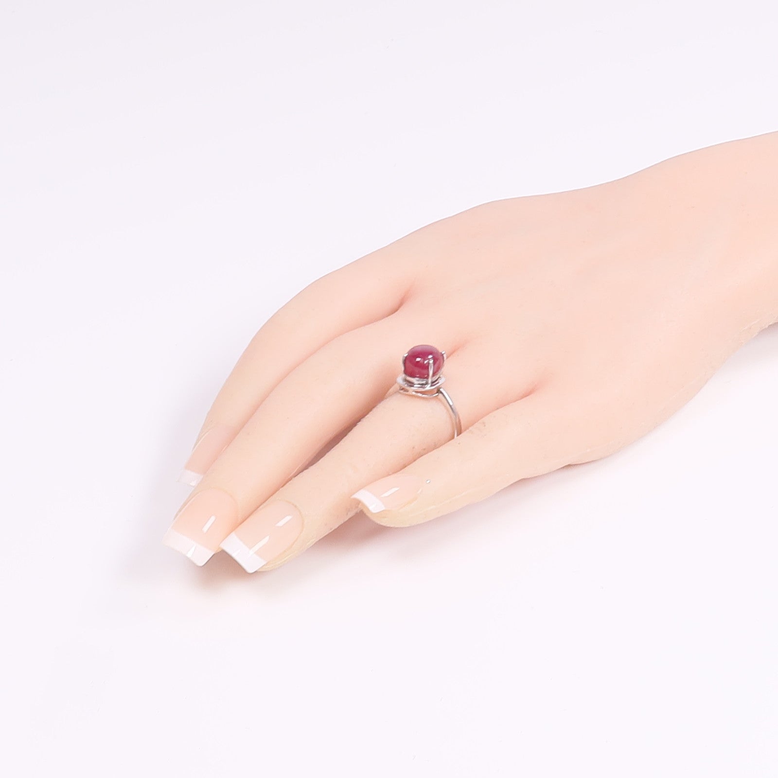 JEWELRY 18K白金Color Stone Ring彩色寶石戒指US#7