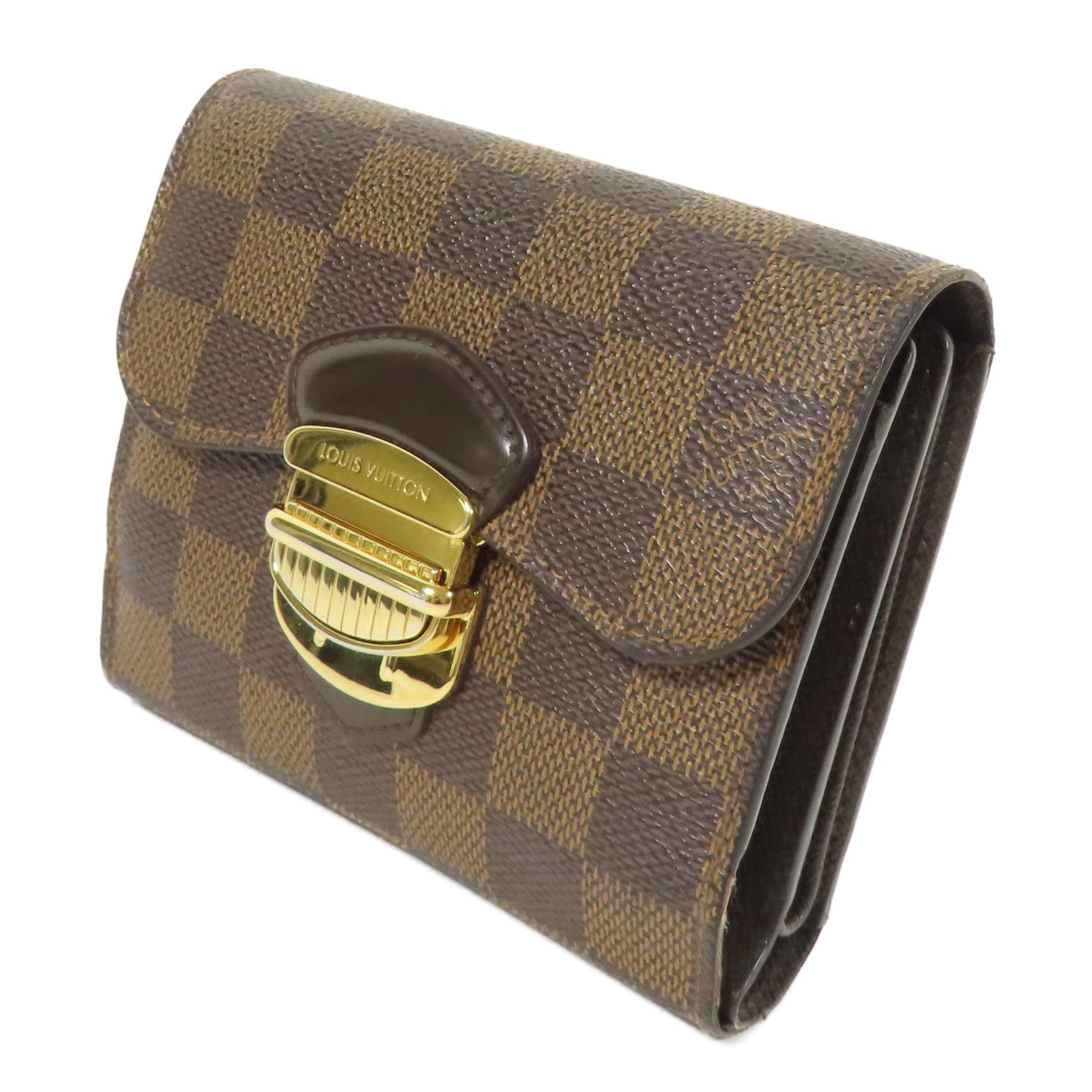 LOUIS VUITTON Damier Joey Wallet金扣錢包