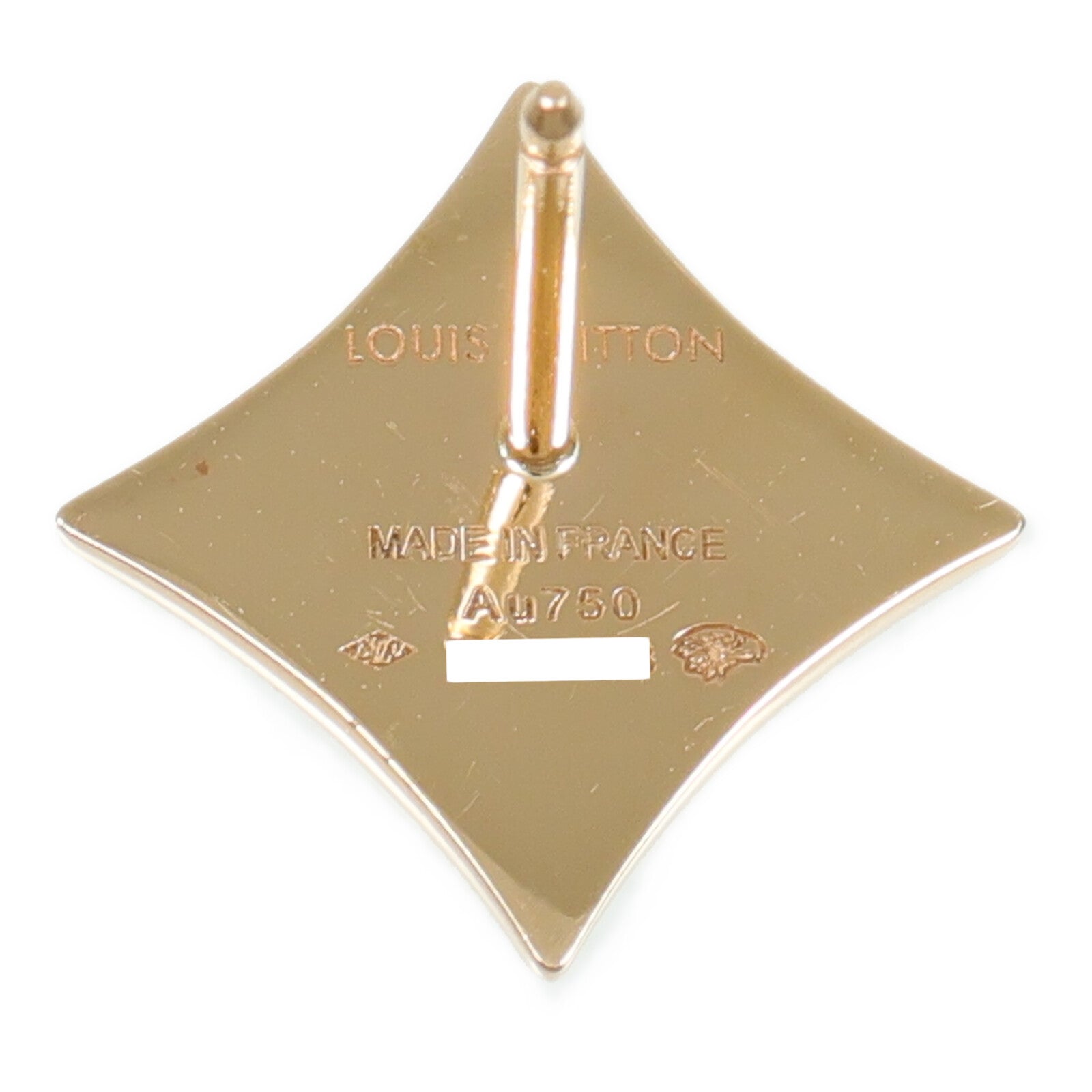 LOUIS VUITTON 18K玫瑰金Color Blossom Star Ear Stud耳環