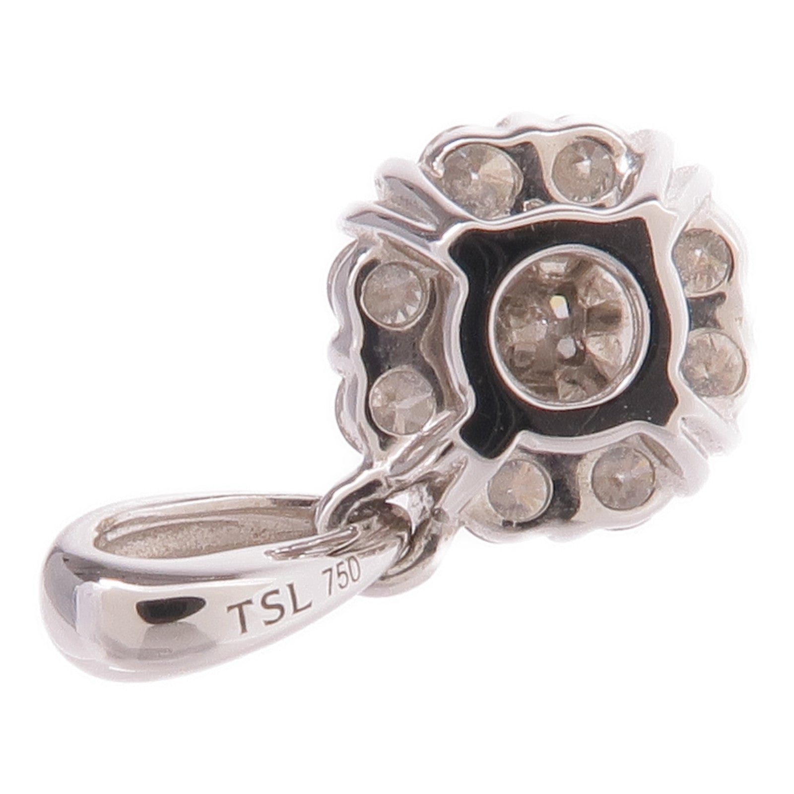 JEWELRY 18K白金Diamond Pendant Top鑽石吊墜