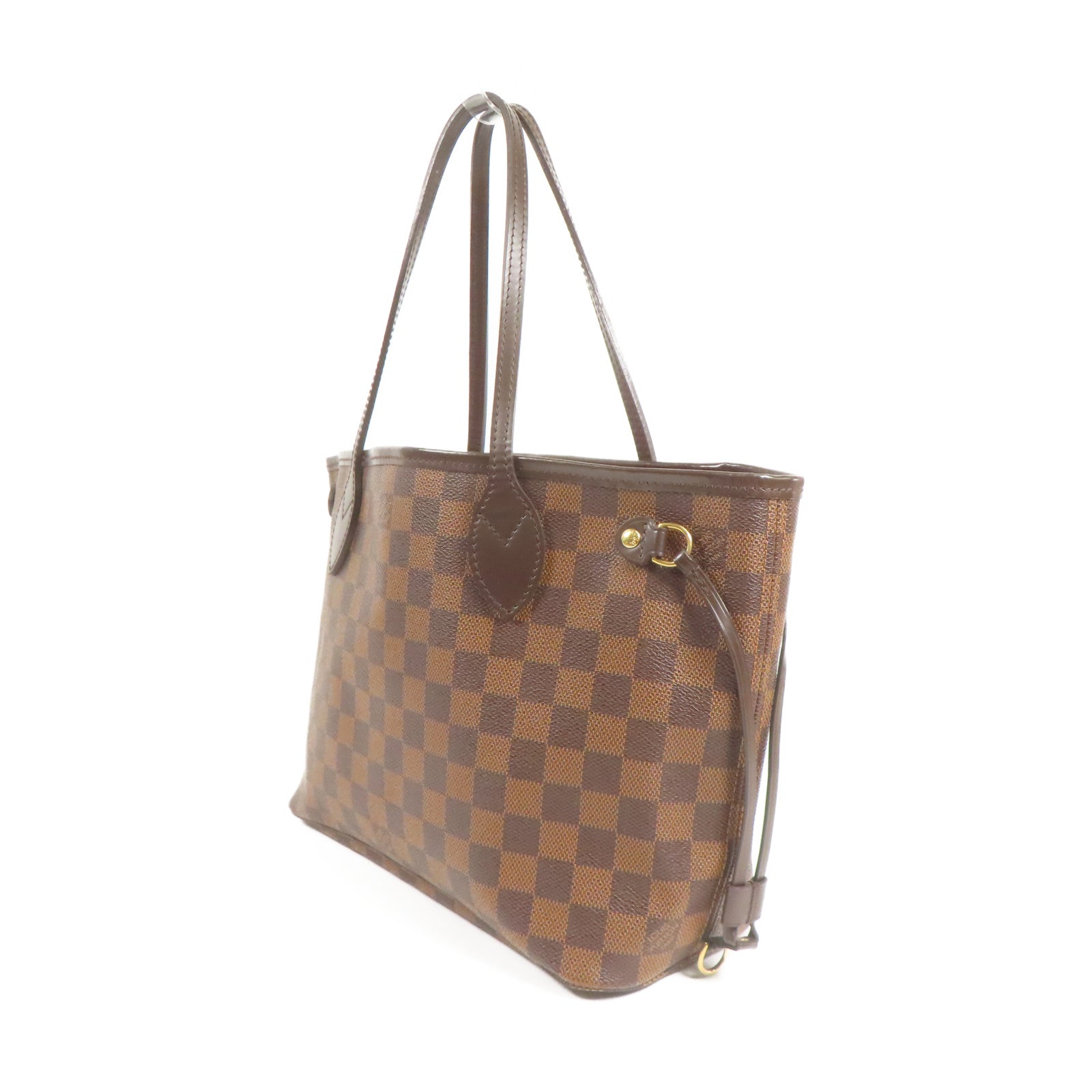LOUIS VUITTON LV GHW Neverfull PM Tote Bag M40155 Damier Ebene Brown