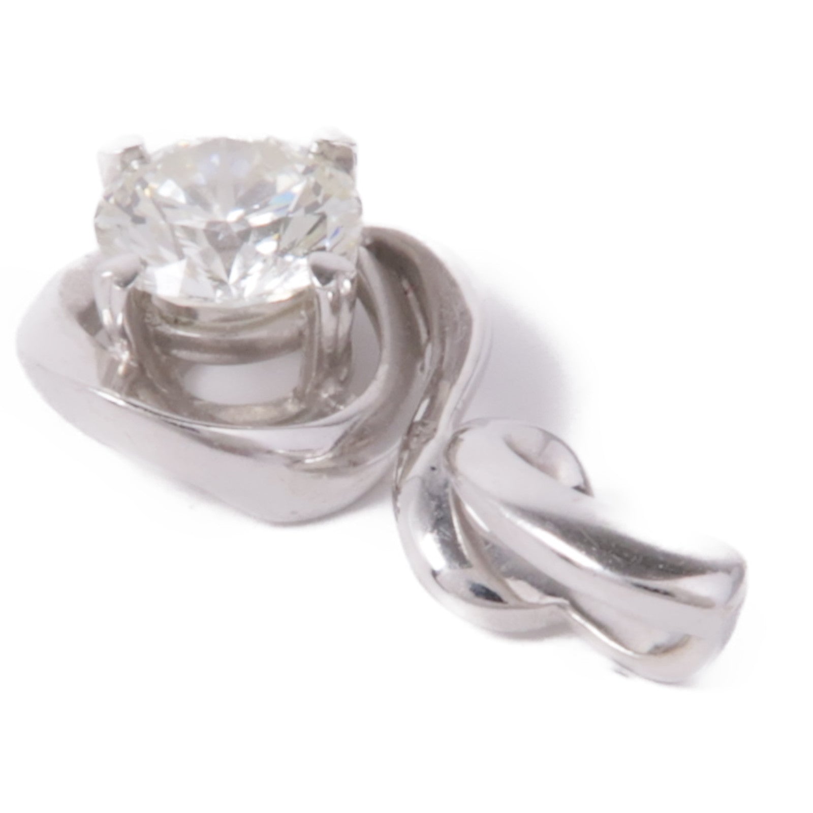 JEWELRY 18K白金Diamond Pendant Top鑽石吊墜