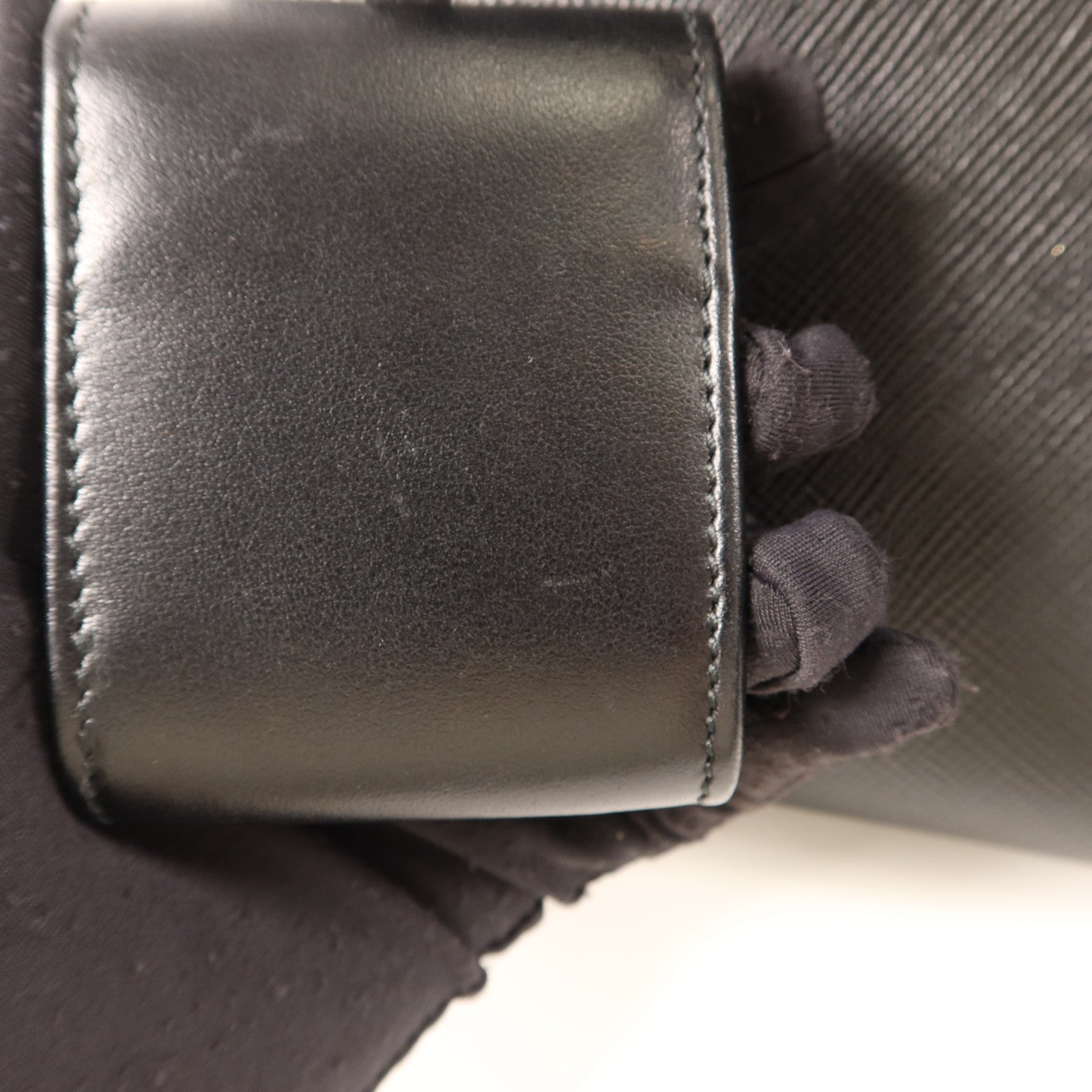 PRADA 牛皮皮革2 Way Shoulder金扣手挽肩背兩用袋
