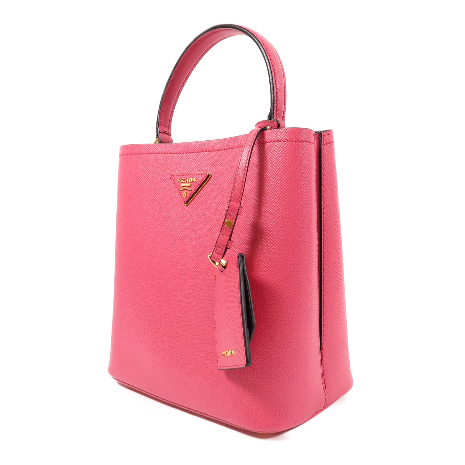 PRADA 牛皮皮革Shoulder Bag金扣手挽袋