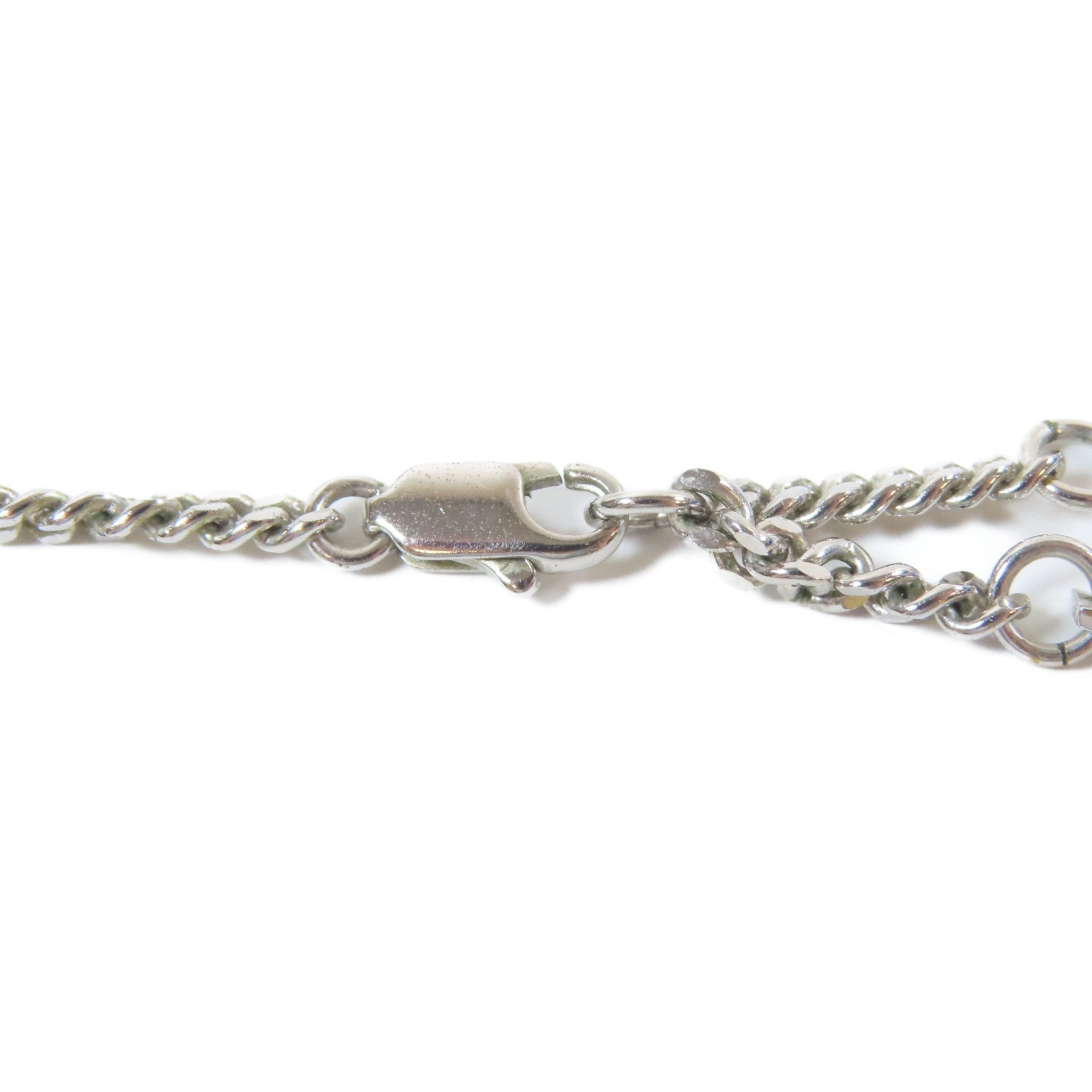 Dior 【激減優惠】金屬Lock Necklace銀扣項鍊銀色