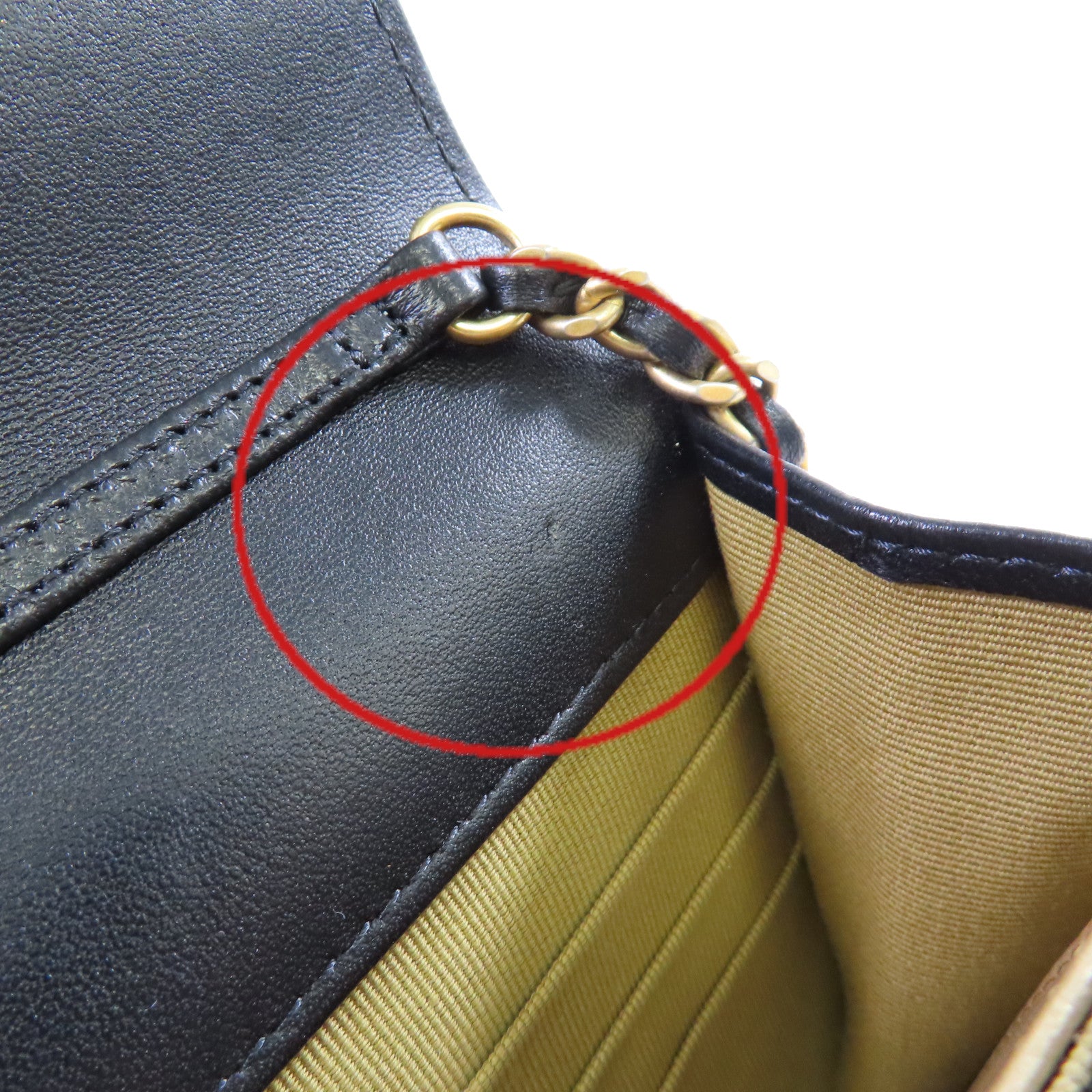 CHANEL 菱格羊皮皮革WOC Wallet On Chain Shoulder Bag金扣鏈帶肩背袋黑色